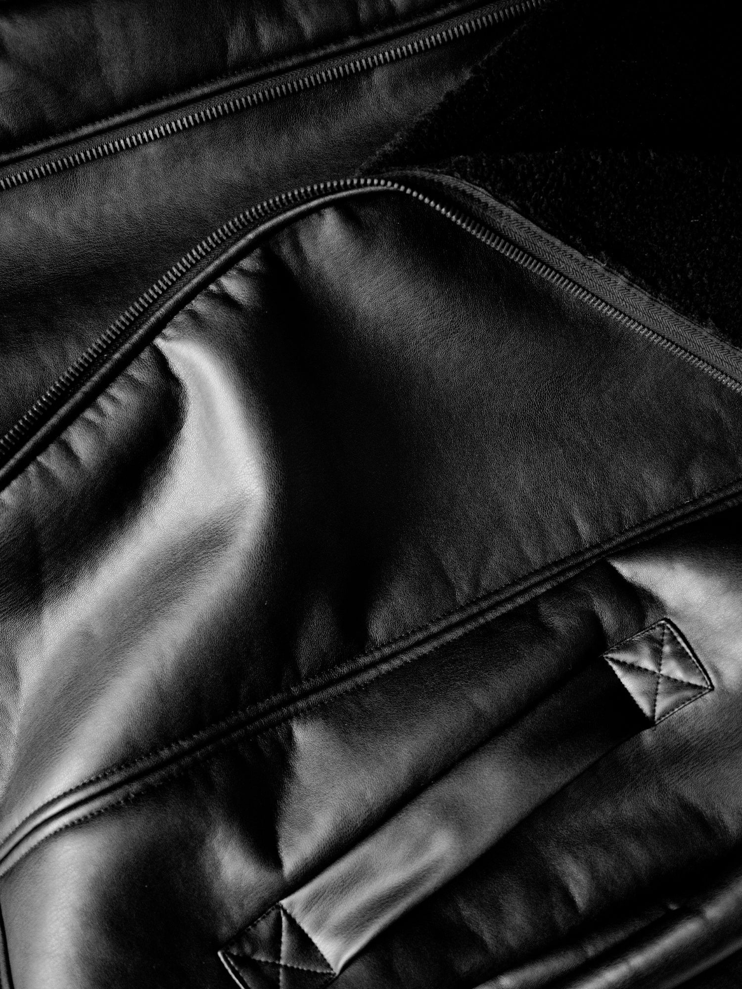 Blouson aviateur oversize homme - Doublé Sherpa recyclé - Image 3