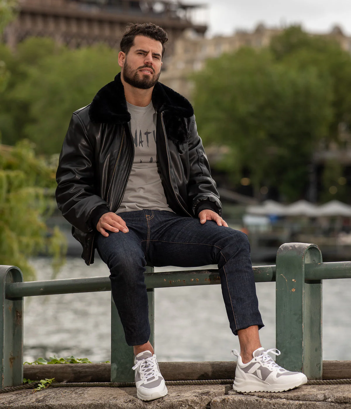 Blouson Aviateur Roland homme noir - Image 5