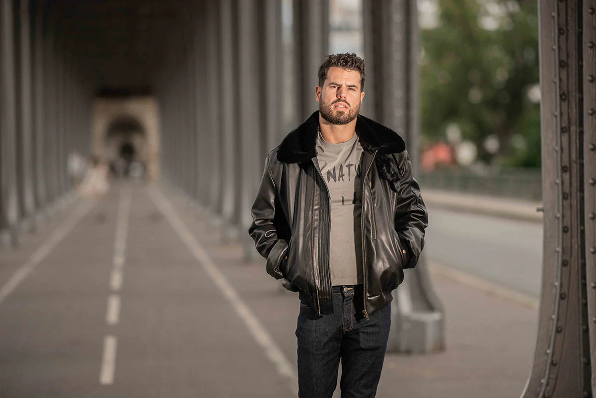 Blouson Aviateur Roland homme noir - Image 8