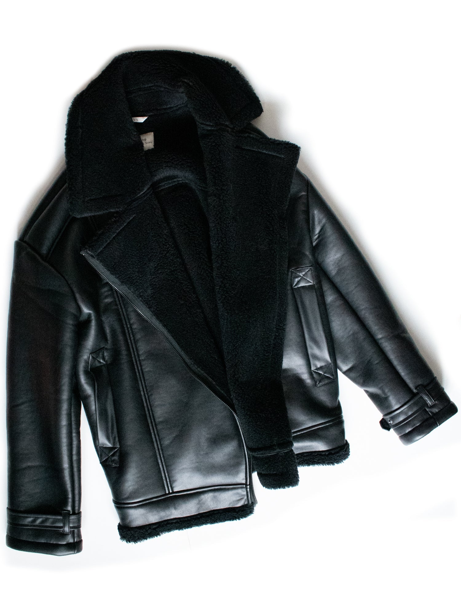 Blouson aviateur oversize Femme - Doublé sherpa recyclé - Image 4
