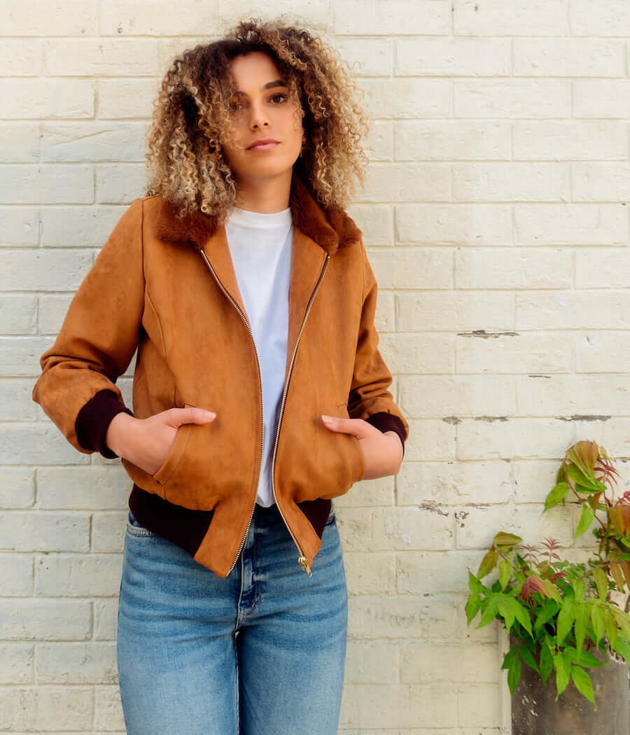 Blouson femme Vickie camel