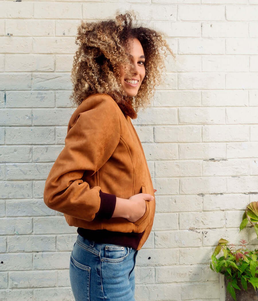 Blouson femme Vickie camel - Image 2