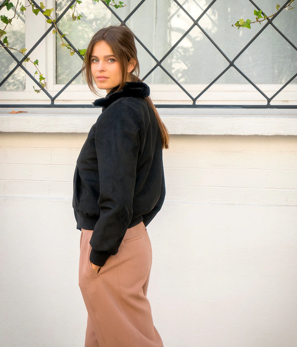 Blouson femme Vickie noir - Fourré - Image 3
