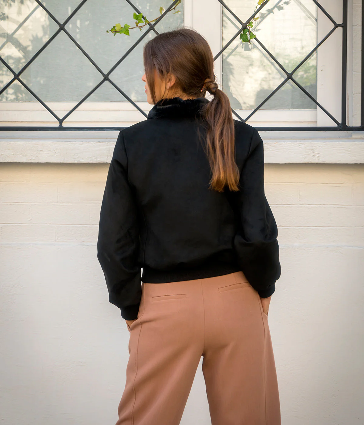 Blouson femme Vickie noir - Fourré - Image 4