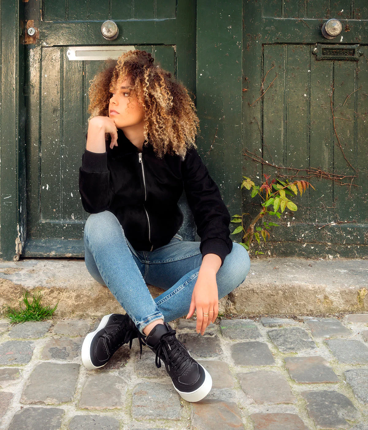 Blouson femme Vickie noir - Fourré - Image 9