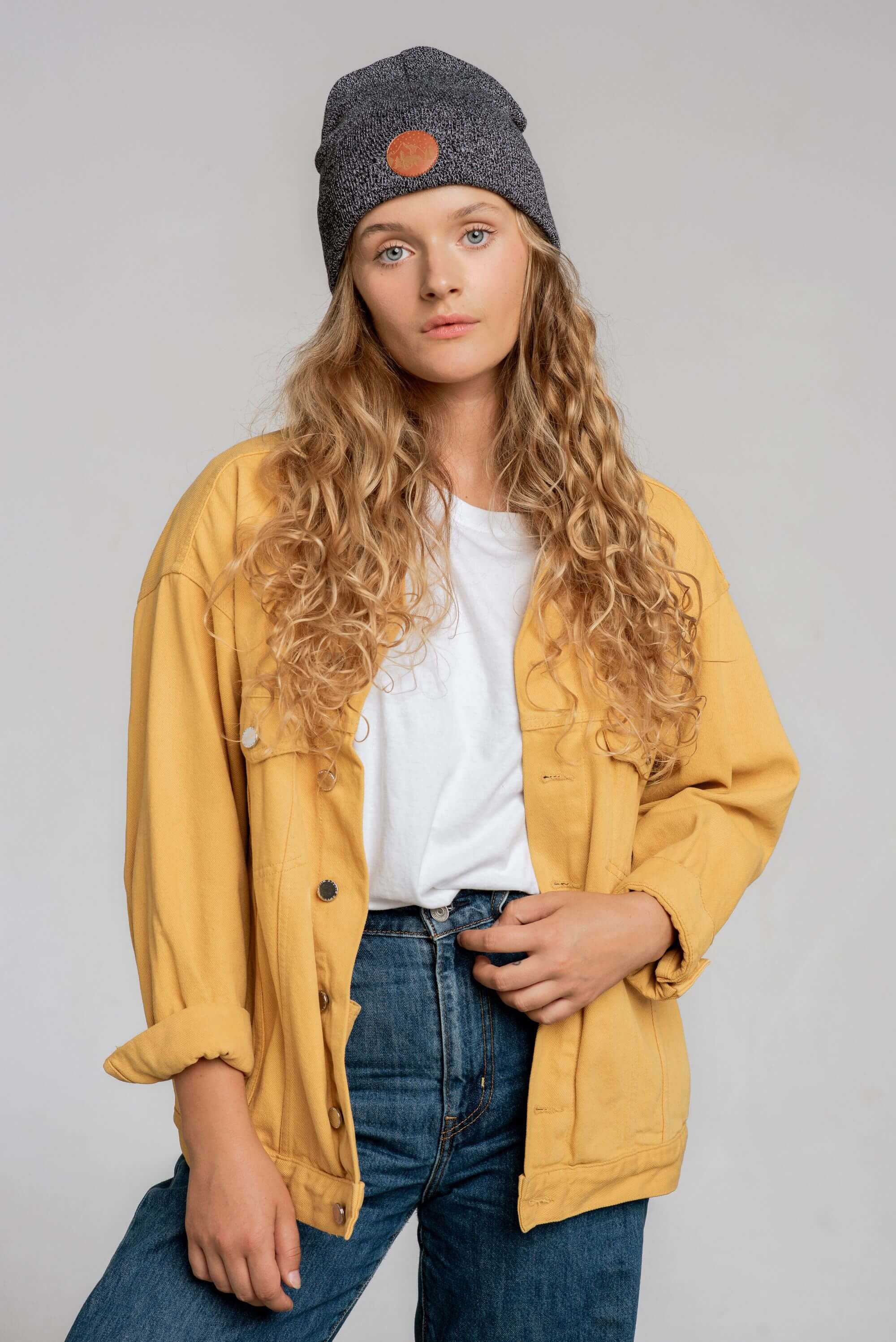 Bonnet gris chiné - Image 4