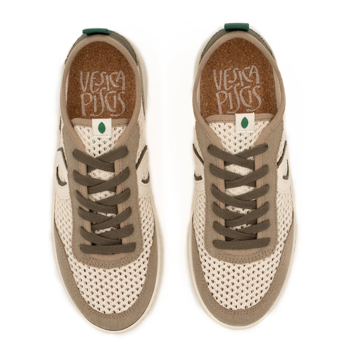 Brigitte mesh white-taupe BRI012 - Image 3
