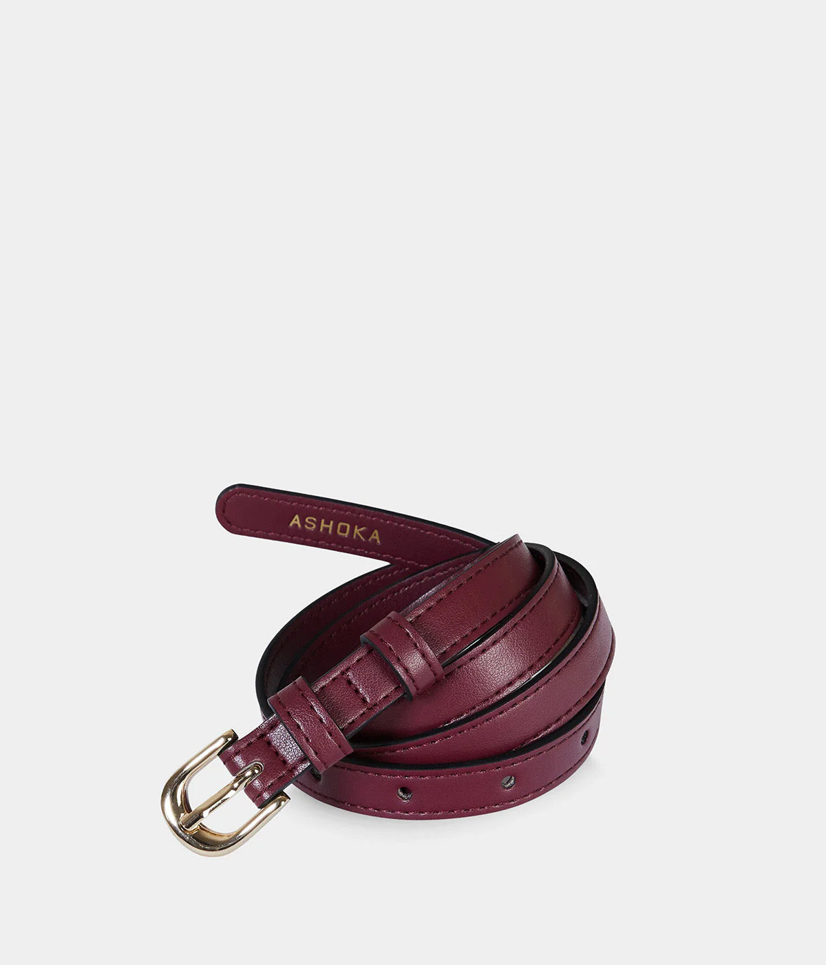 Ceinture femme Apple Skin bordeaux