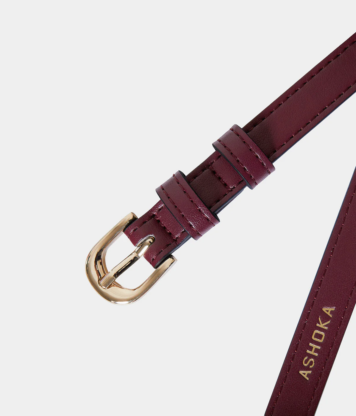 Ceinture femme Apple Skin bordeaux - Image 4