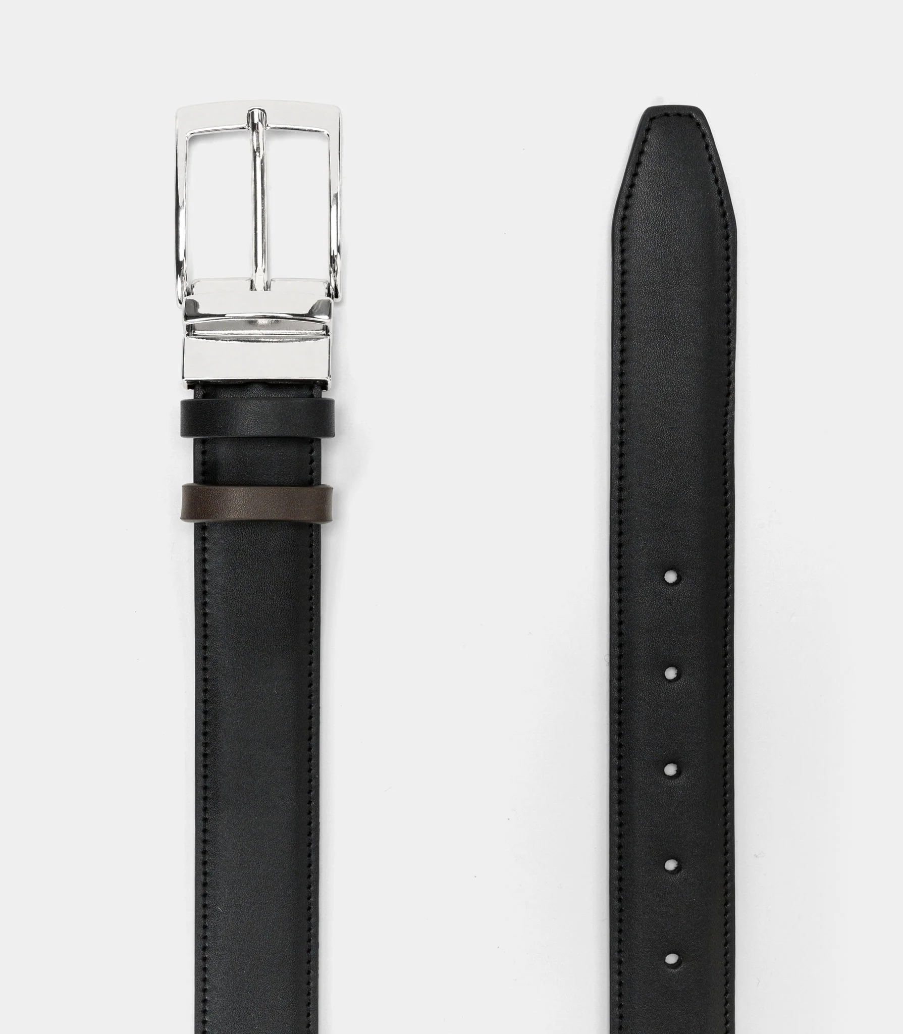 Ceinture Réversible Homme - Noire&Marron - Image 2