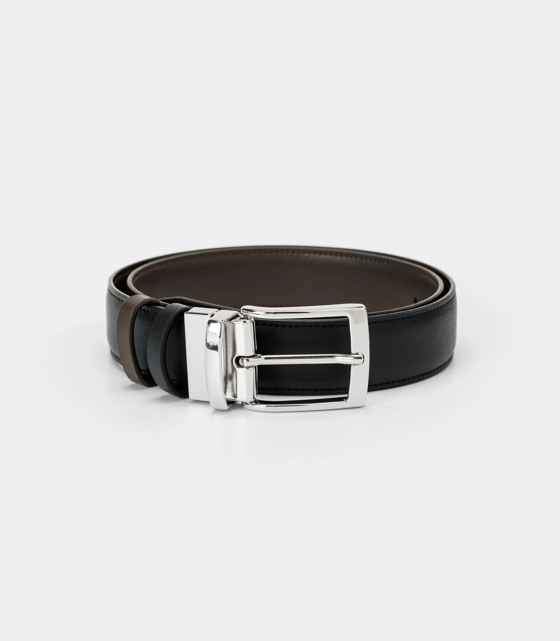 Ceinture Réversible Homme - Noire&Marron - Image 3