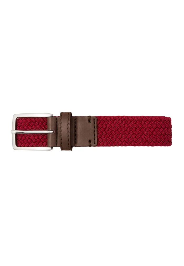 Ceinture Tissée Dark Red - Image 3