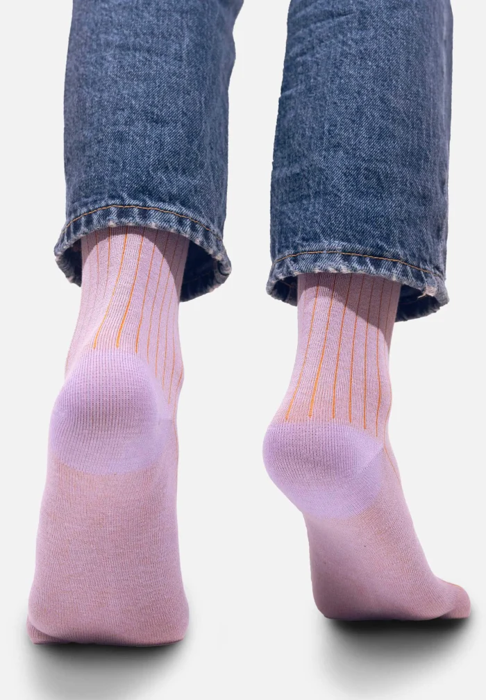 Chaussettes Cotelées Lila - Image 3