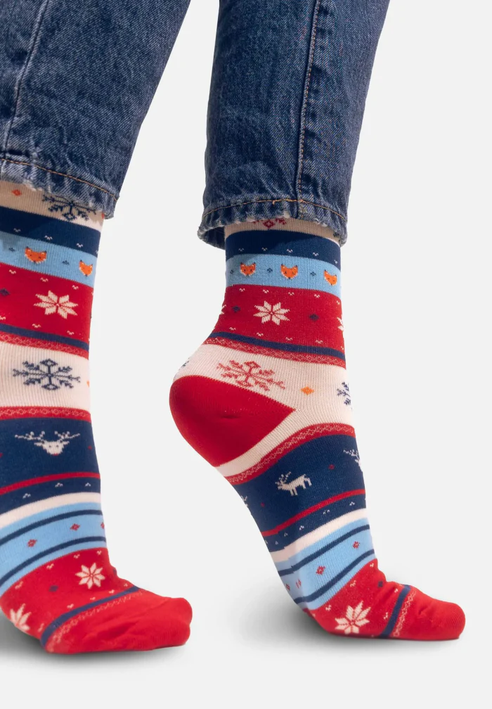 Chaussettes Motifs Flocons - Image 2