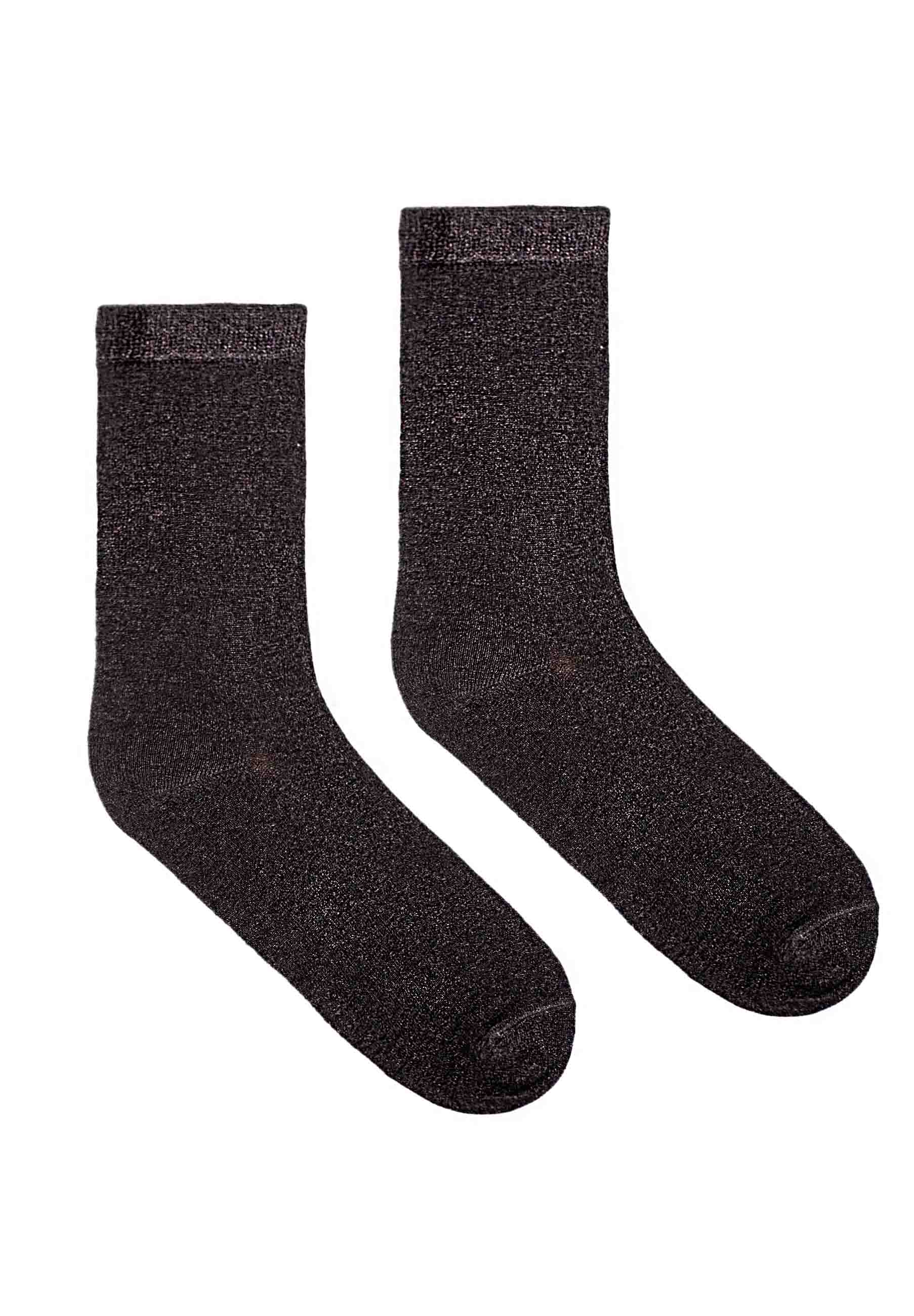 Chaussettes noires à paillettes - Image 2