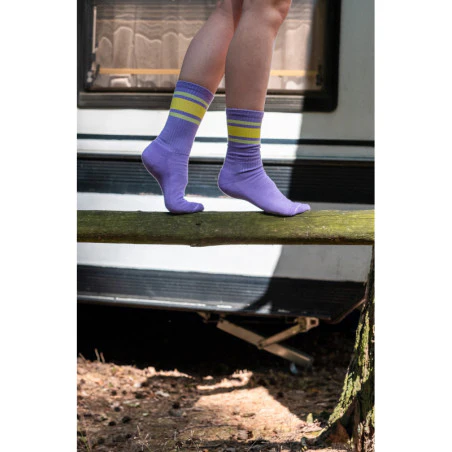 Chaussettes Sport 80's - Lilas - Image 3