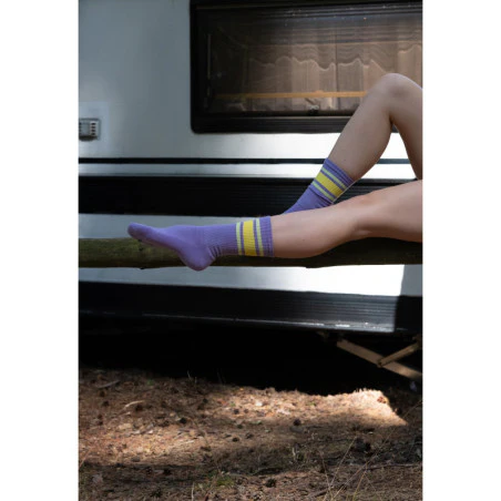 Chaussettes Sport 80's - Lilas - Image 4
