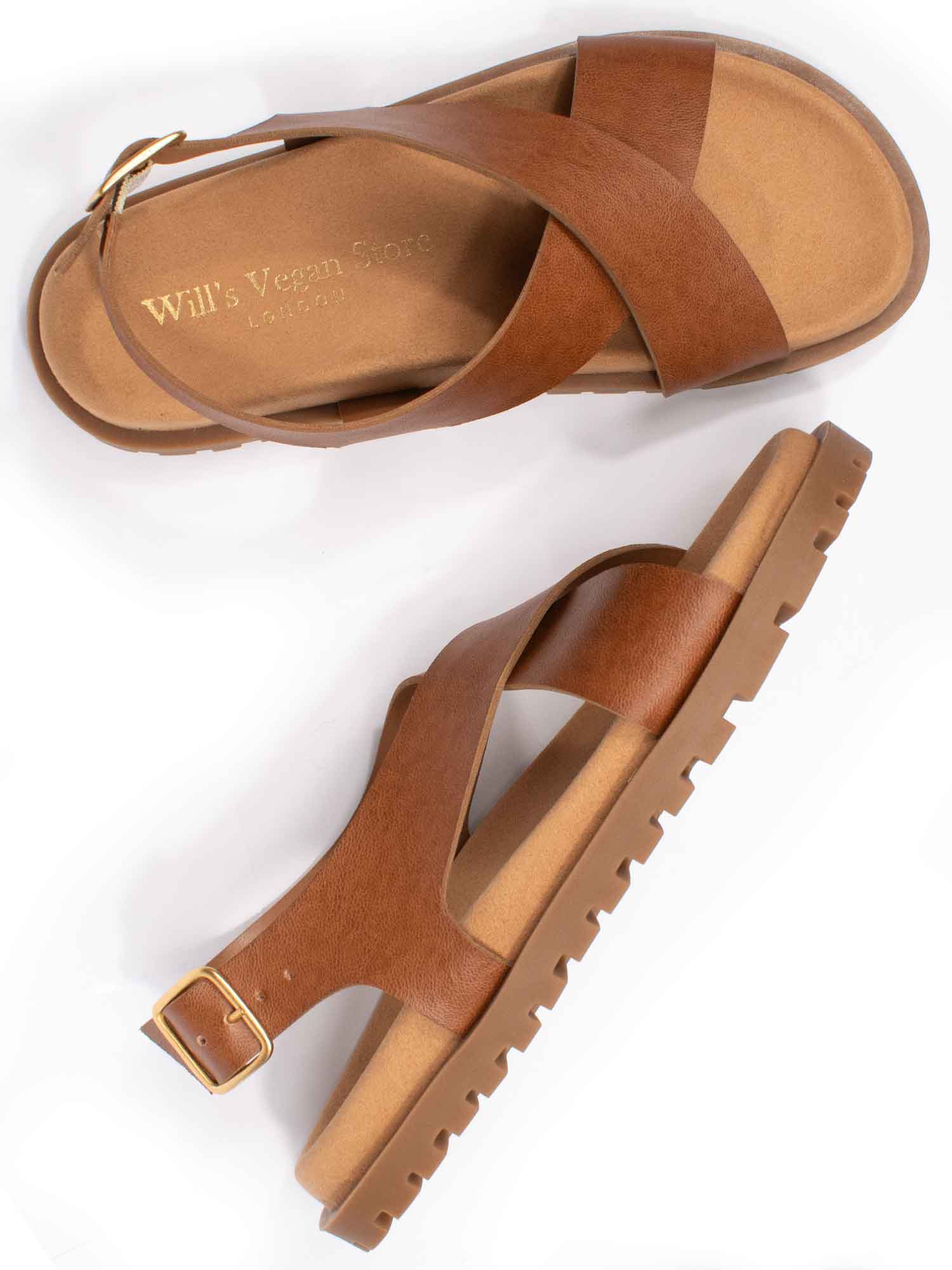 Cross Over Footbed Sandals - Image 3