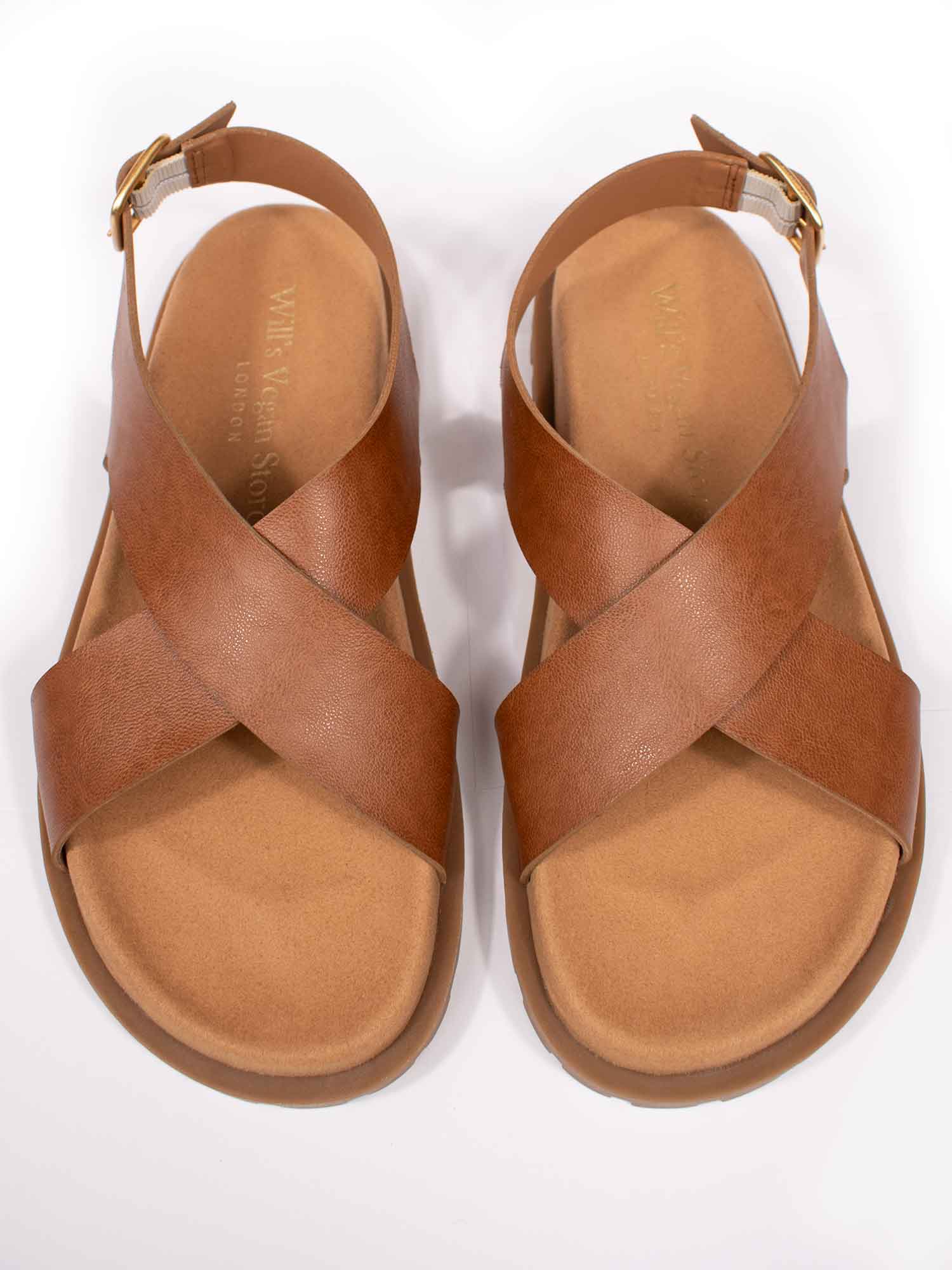 Cross Over Footbed Sandals - Image 4