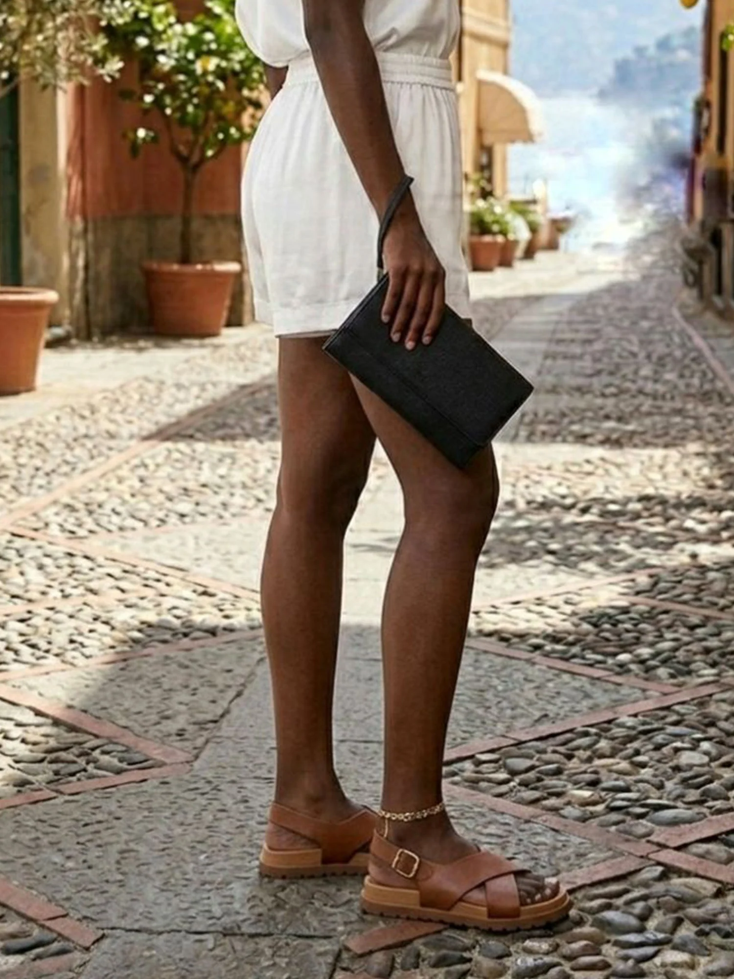 Cross Over Footbed Sandals - Image 5