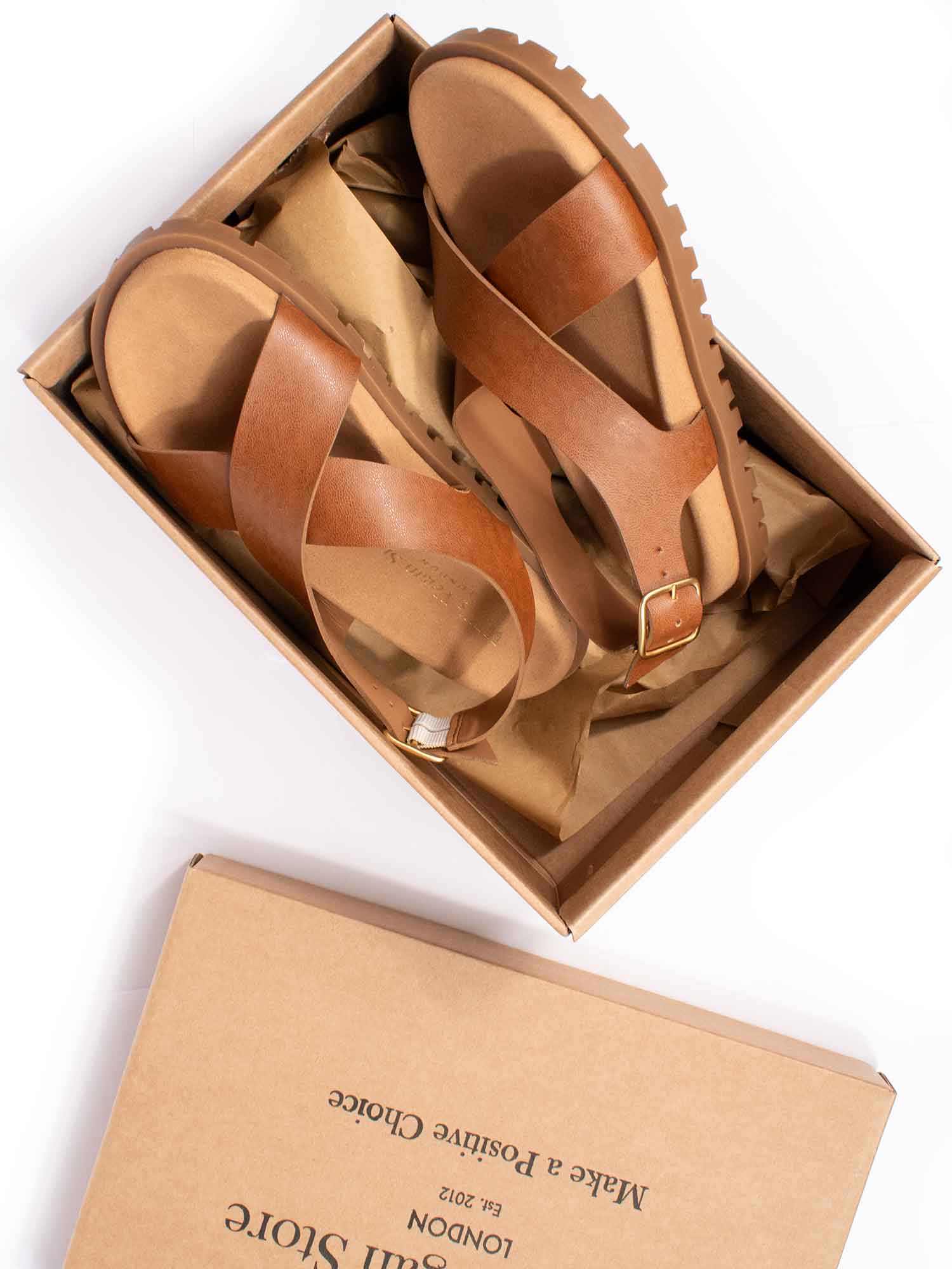 Cross Over Footbed Sandals - Image 7