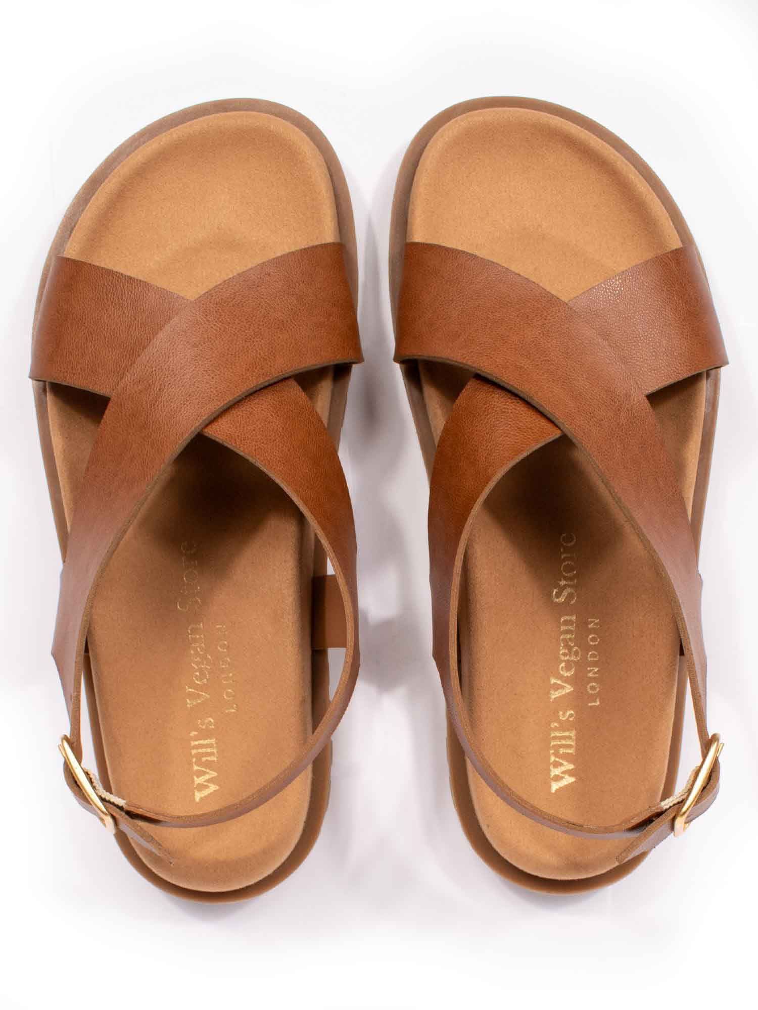 Cross Over Footbed Sandals - Image 8