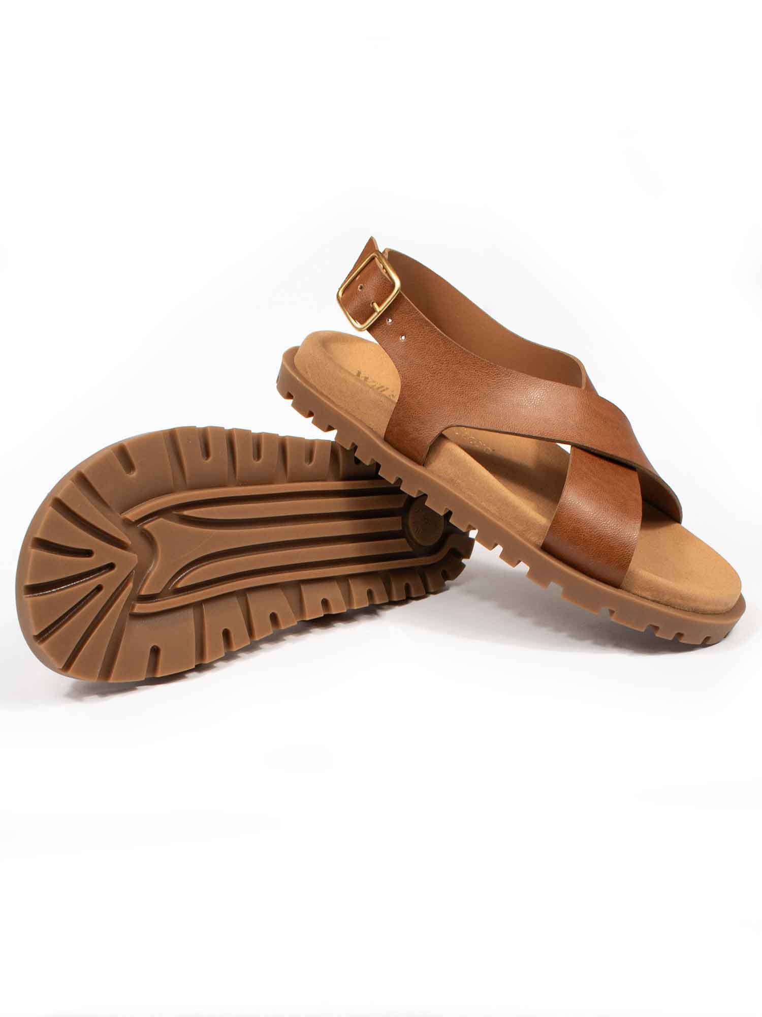 Cross Over Footbed Sandals - Image 9