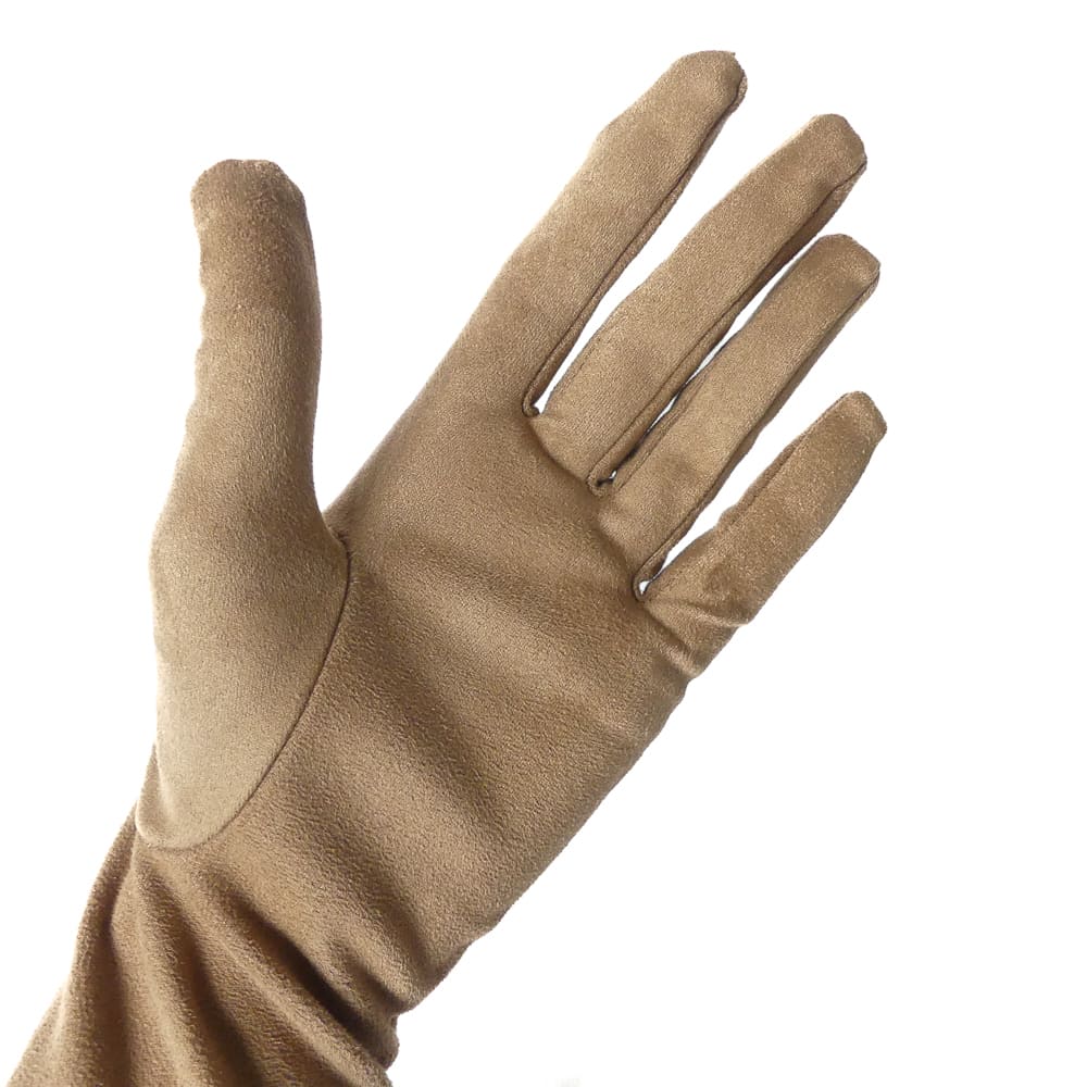 Gants suede camel femme - Image 2