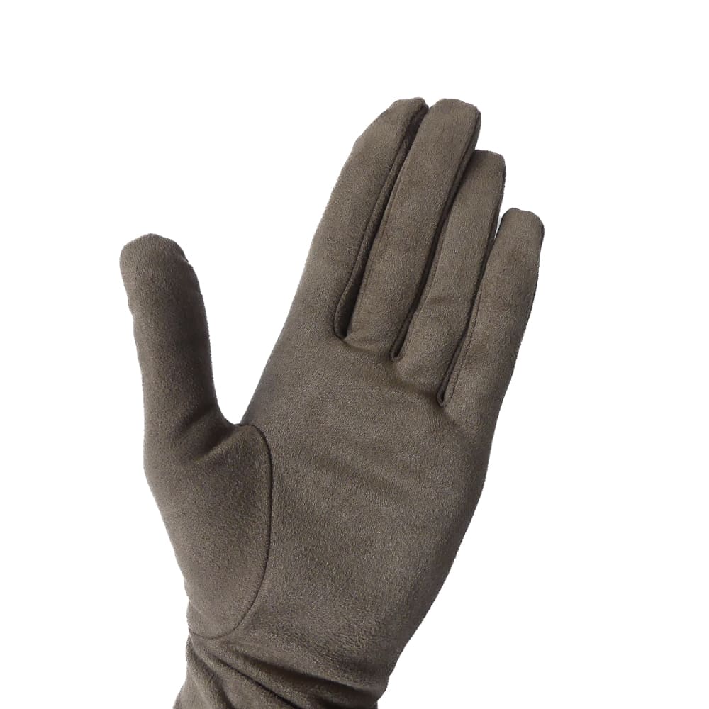 Gants suede taupe femme - Image 2