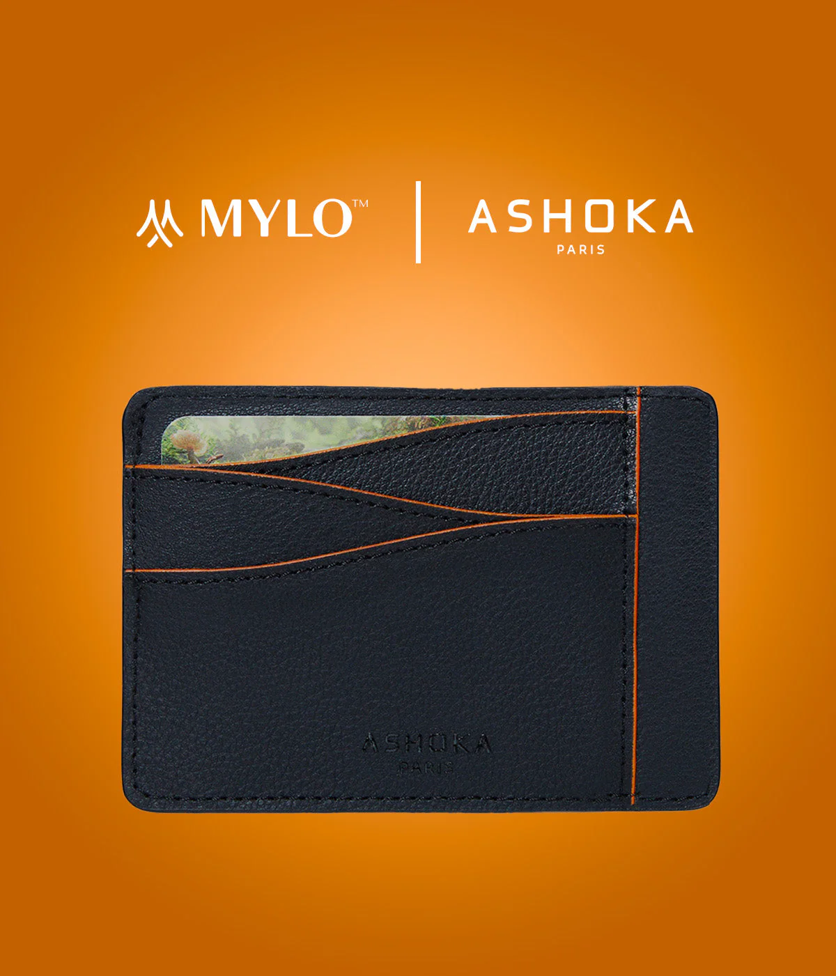 Grand porte-cartes en champignon Mylo™️ orange - Image 6
