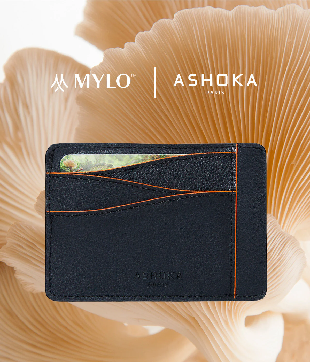 Grand porte-cartes en champignon Mylo™️ orange - Image 8