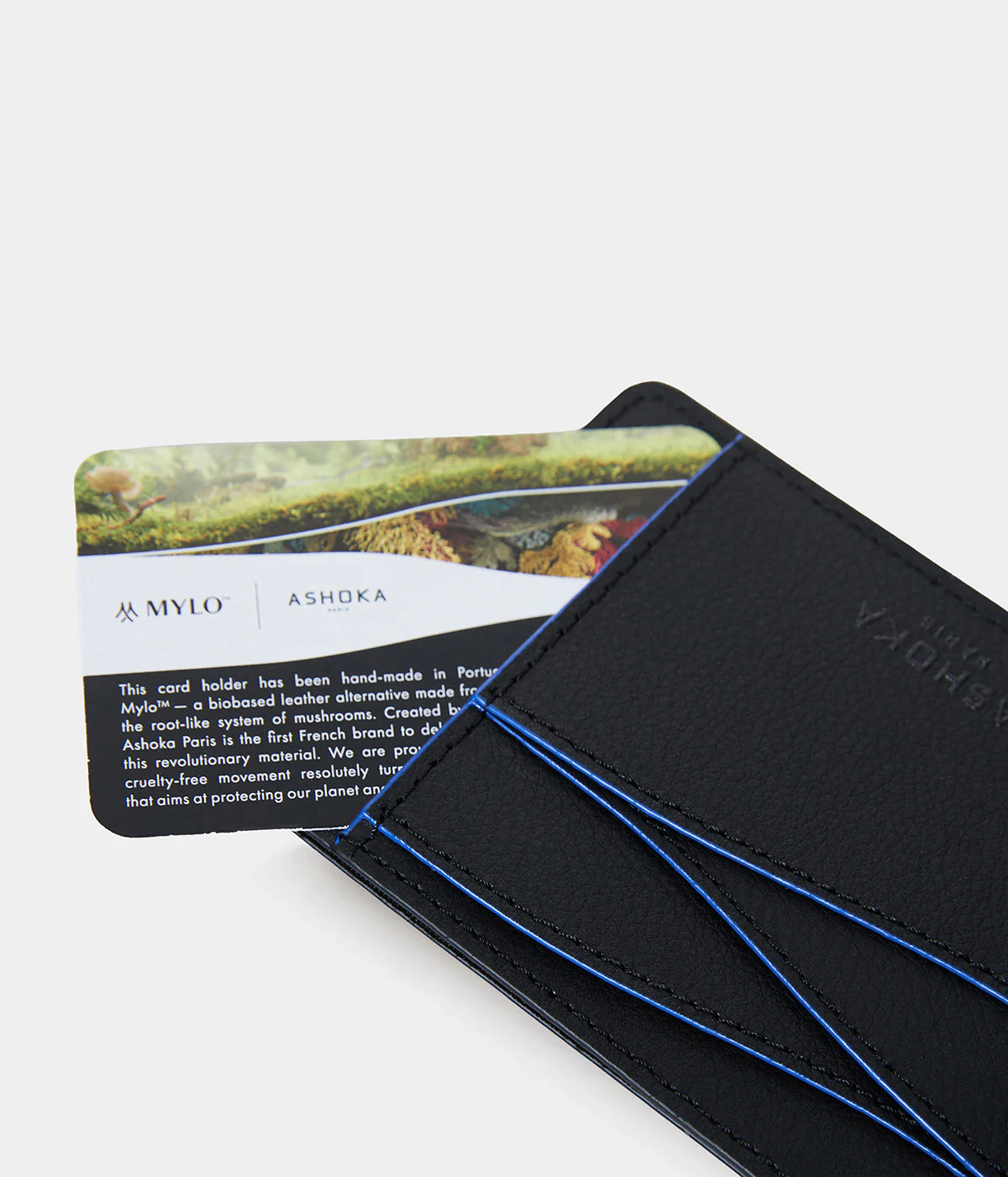 Grand porte-cartes en champignon Mylo™️ bleu - Image 5