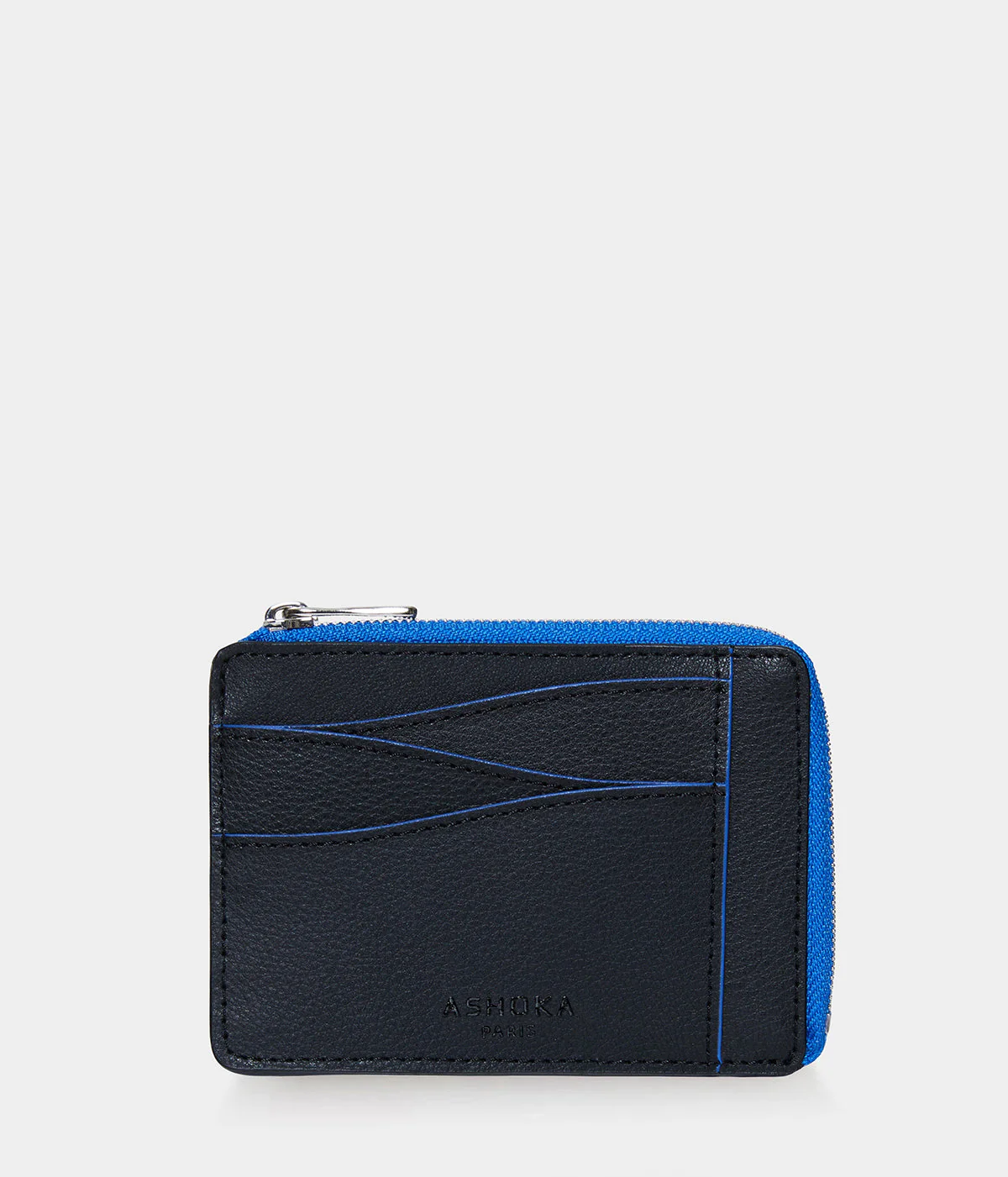 Grand porte-cartes en champignon zippé Mylo™️ bleu