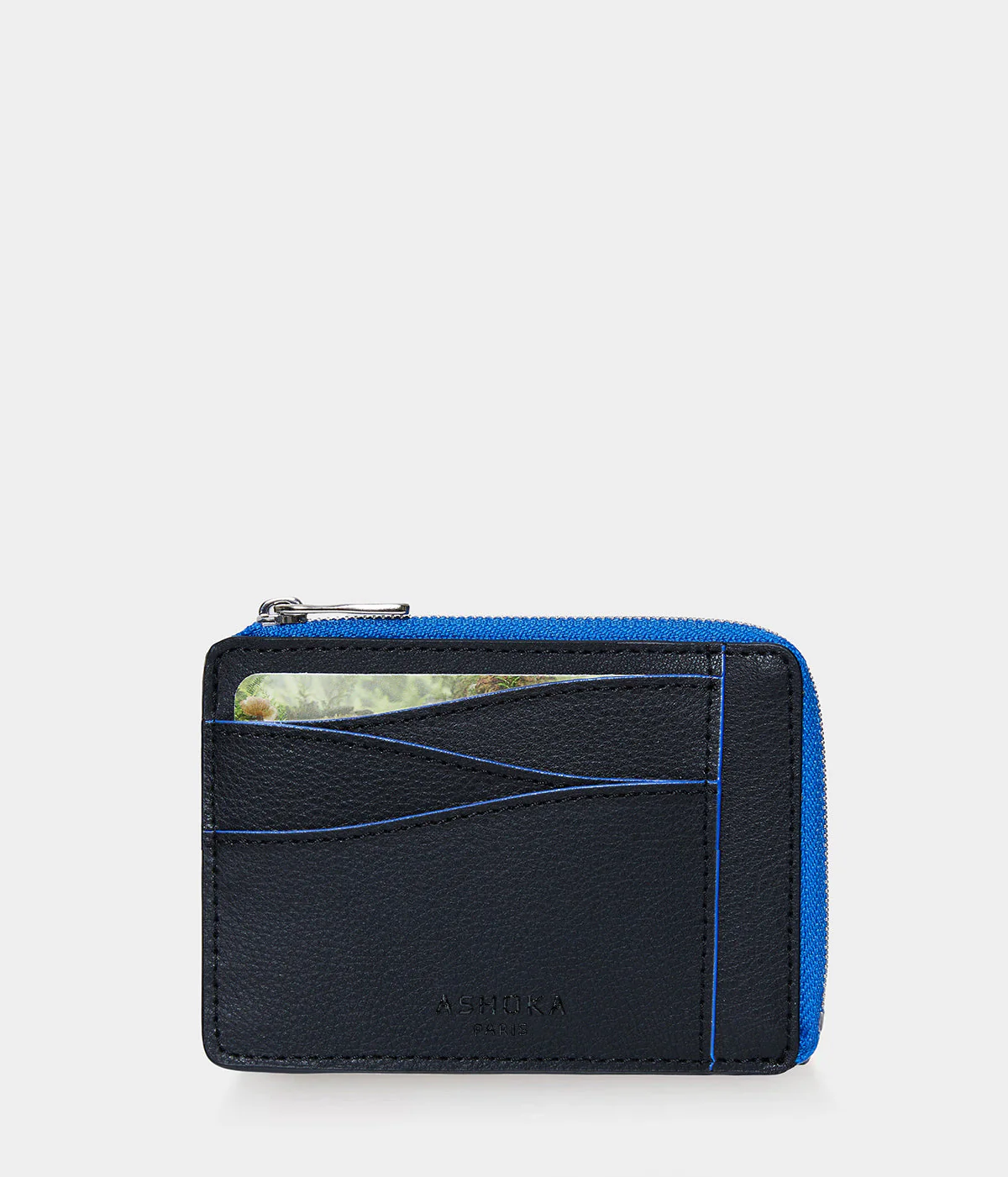 Grand porte-cartes en champignon zippé Mylo™️ bleu - Image 5