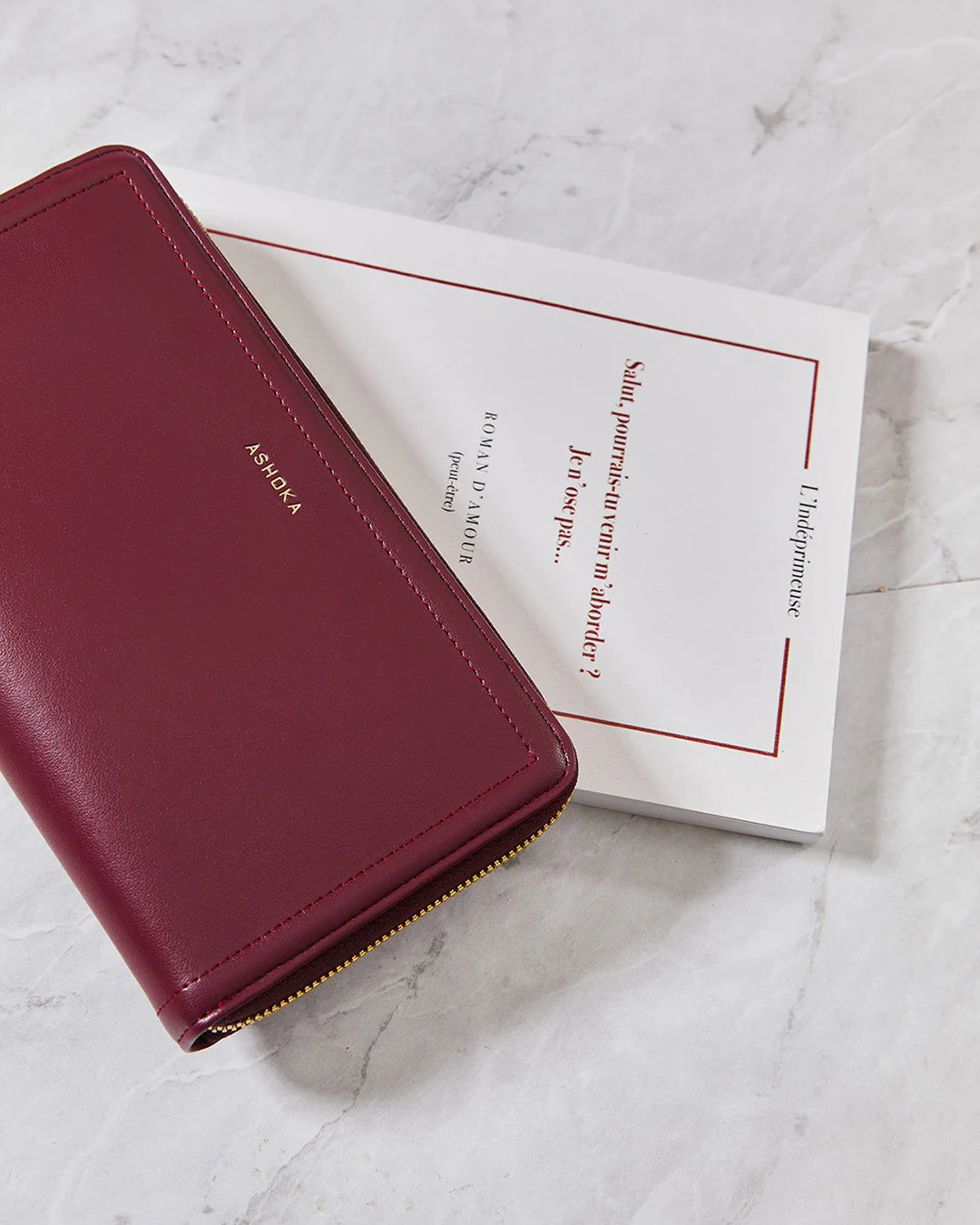 Portefeuille-Compagnon Couture Uppeal™ Bordeaux - Image 3