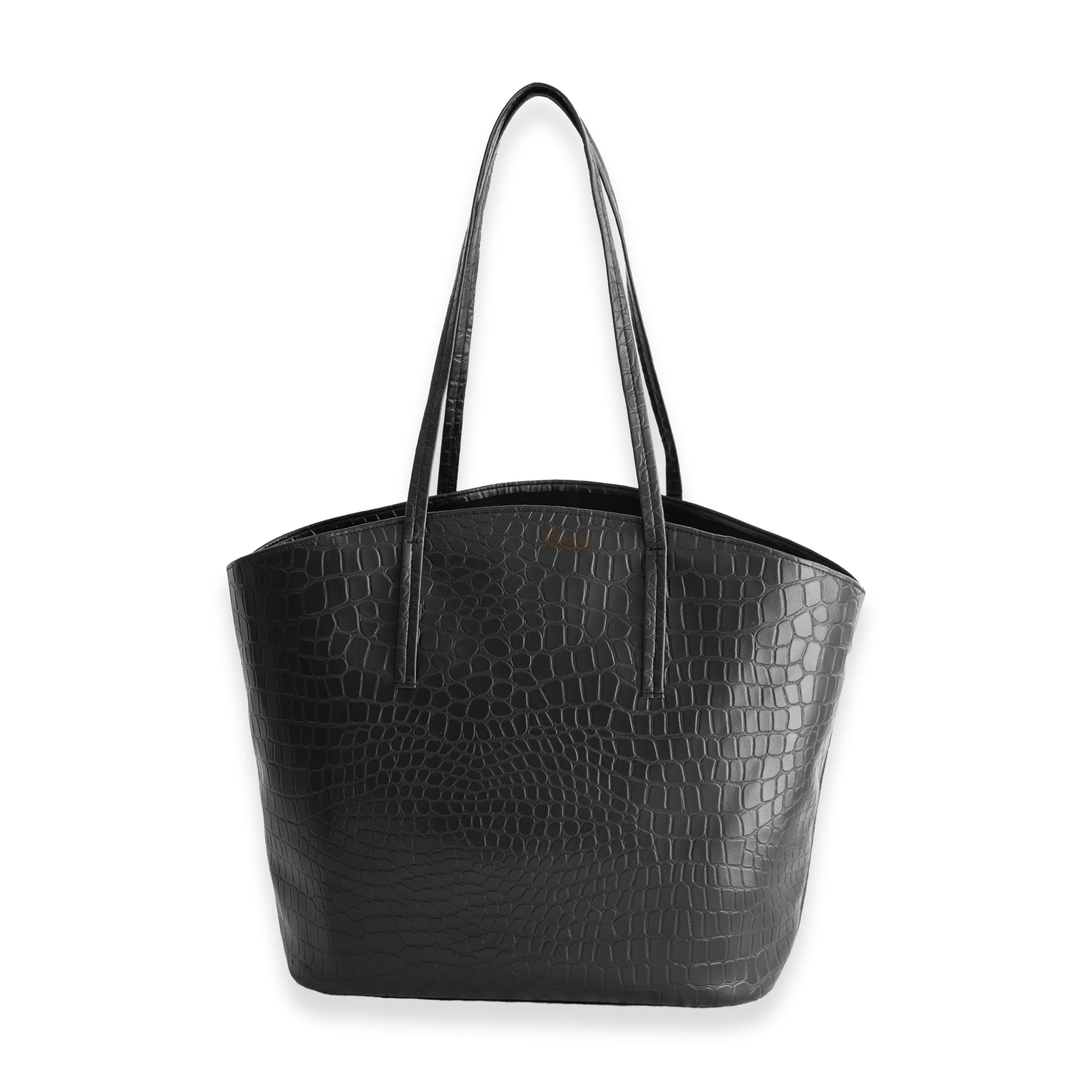Grand Cabas Mimosa noir croco - Image 3