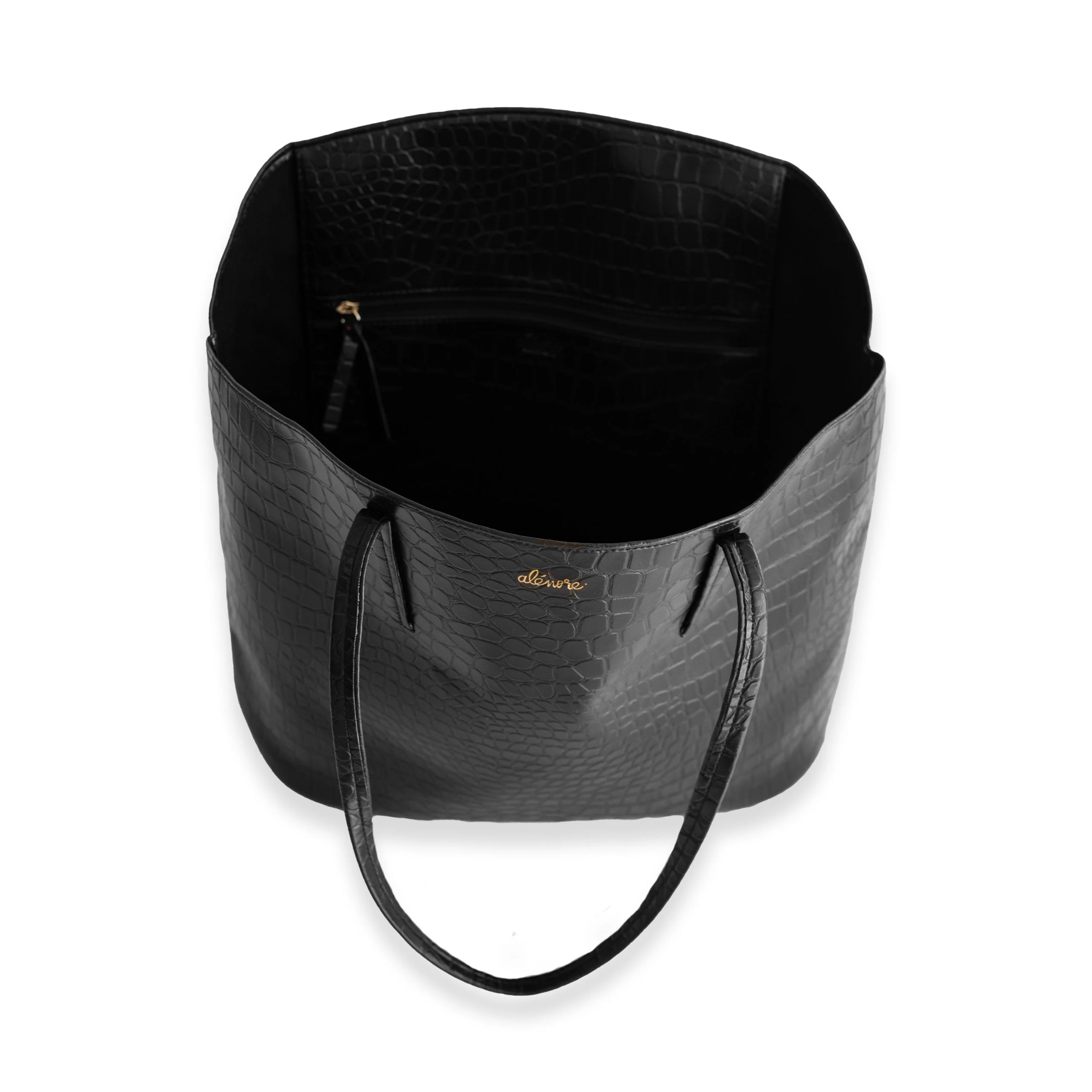 Grand Cabas Mimosa noir croco - Image 4