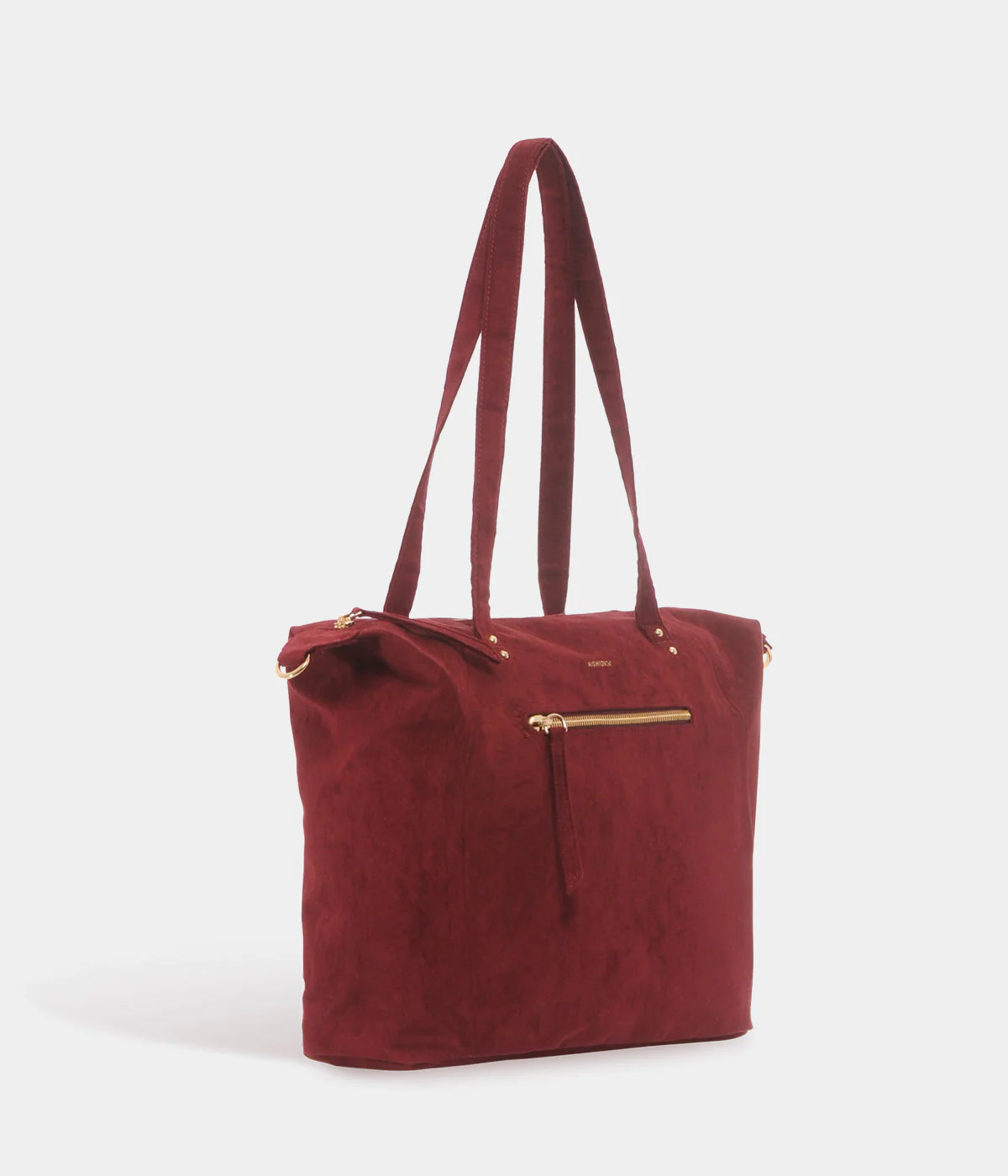 Sac cabas Mia bordeaux simili daim recyclé - Image 5