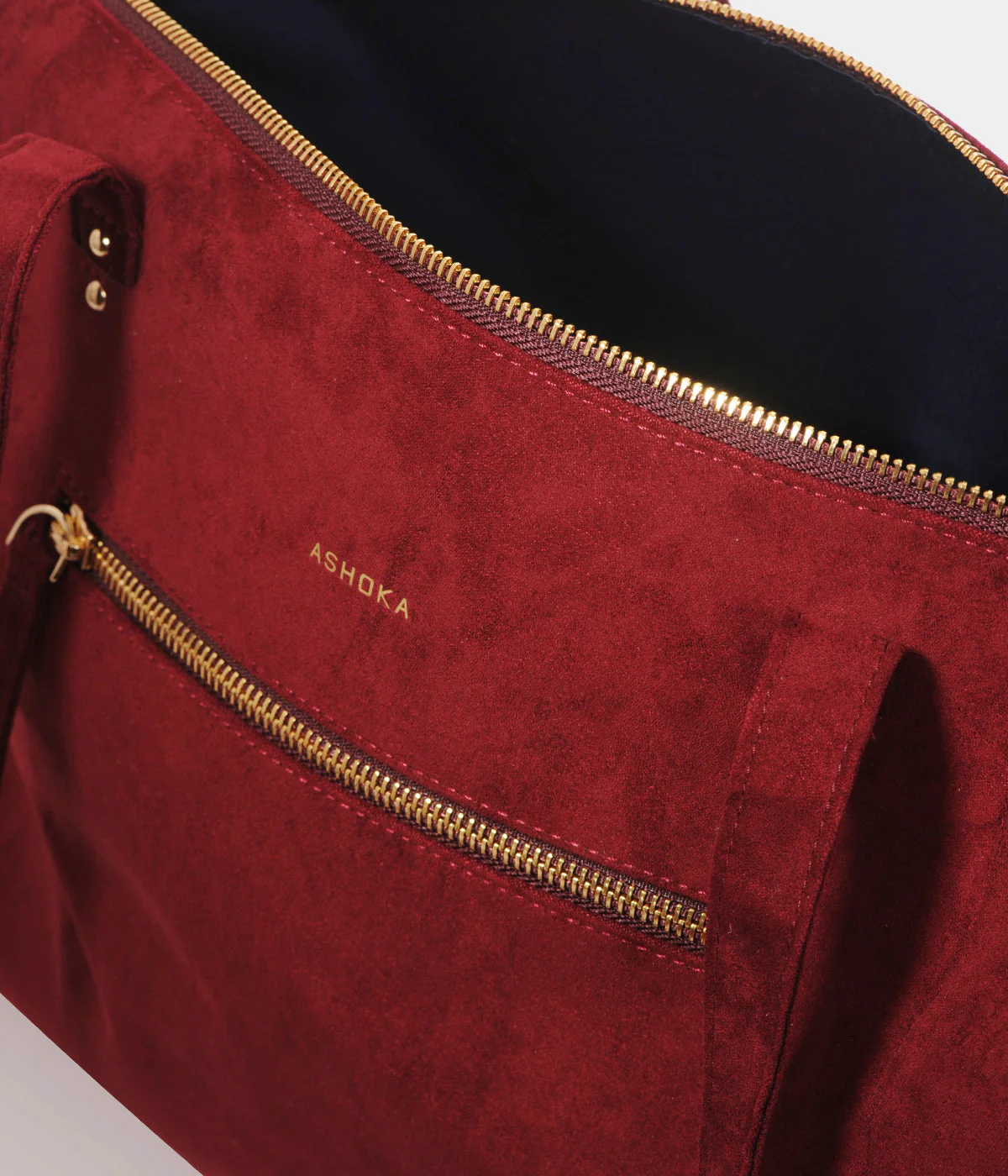 Sac cabas Mia bordeaux simili daim recyclé - Image 6