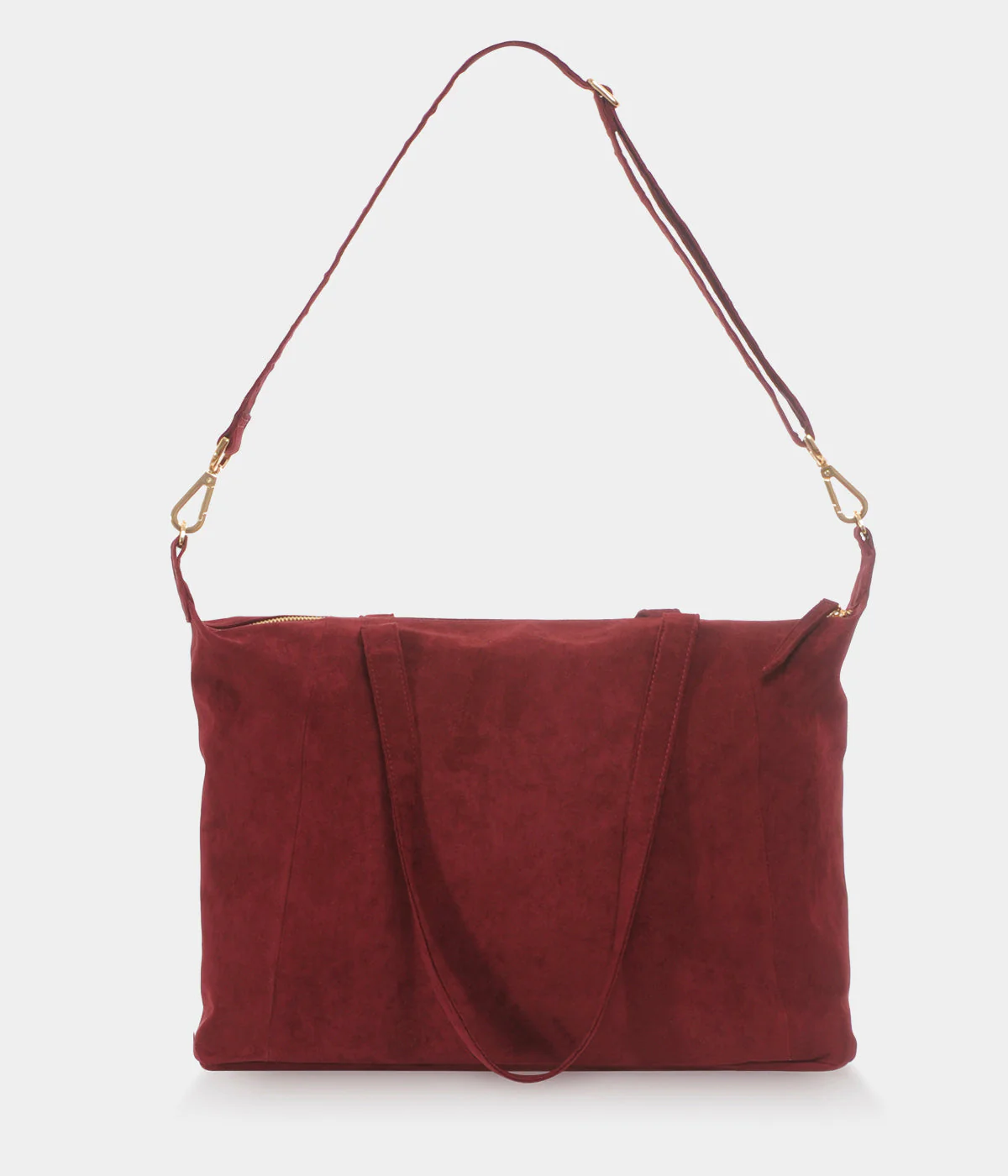 Sac cabas Mia bordeaux simili daim recyclé - Image 8