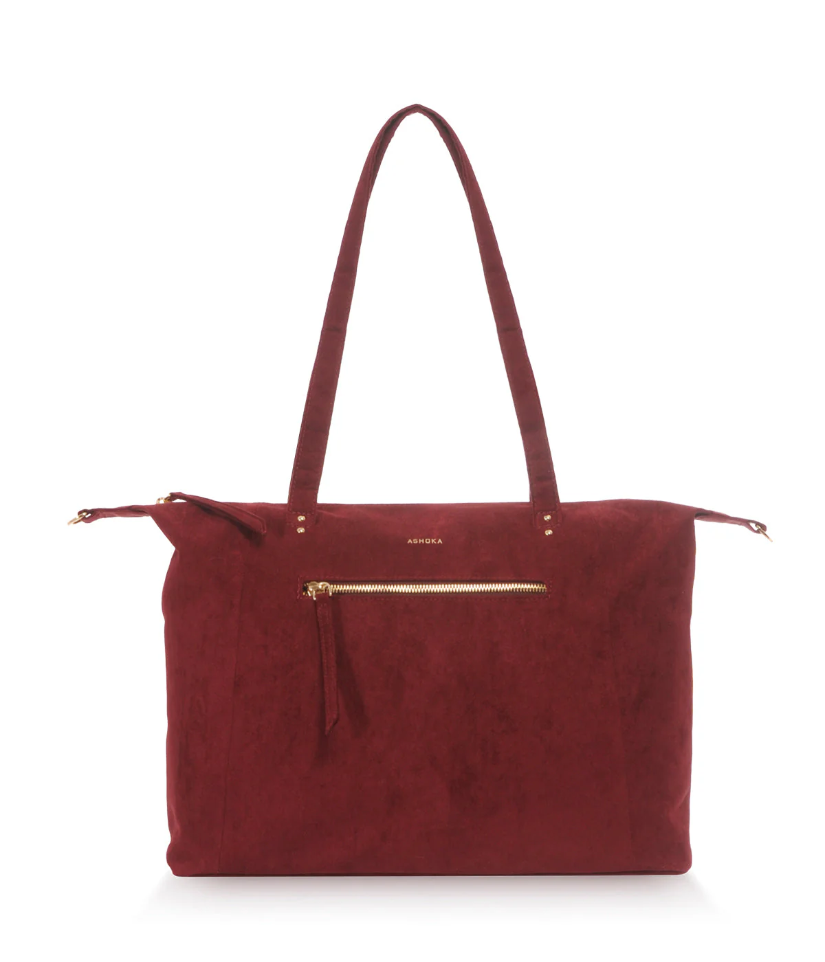 Sac cabas Mia bordeaux simili daim recyclé - Image 9