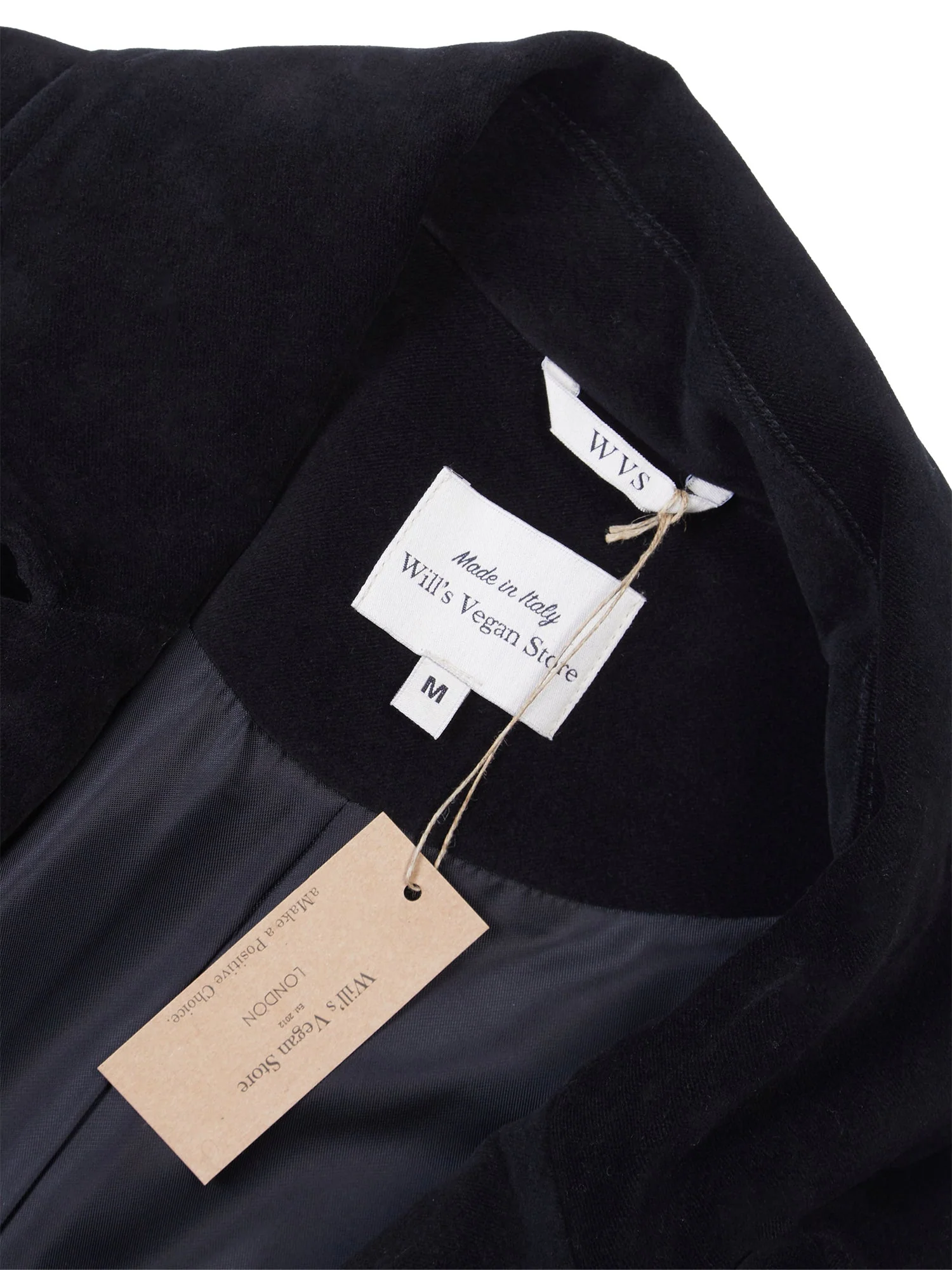Double Breasted Vegan Wool Coat - Image 4