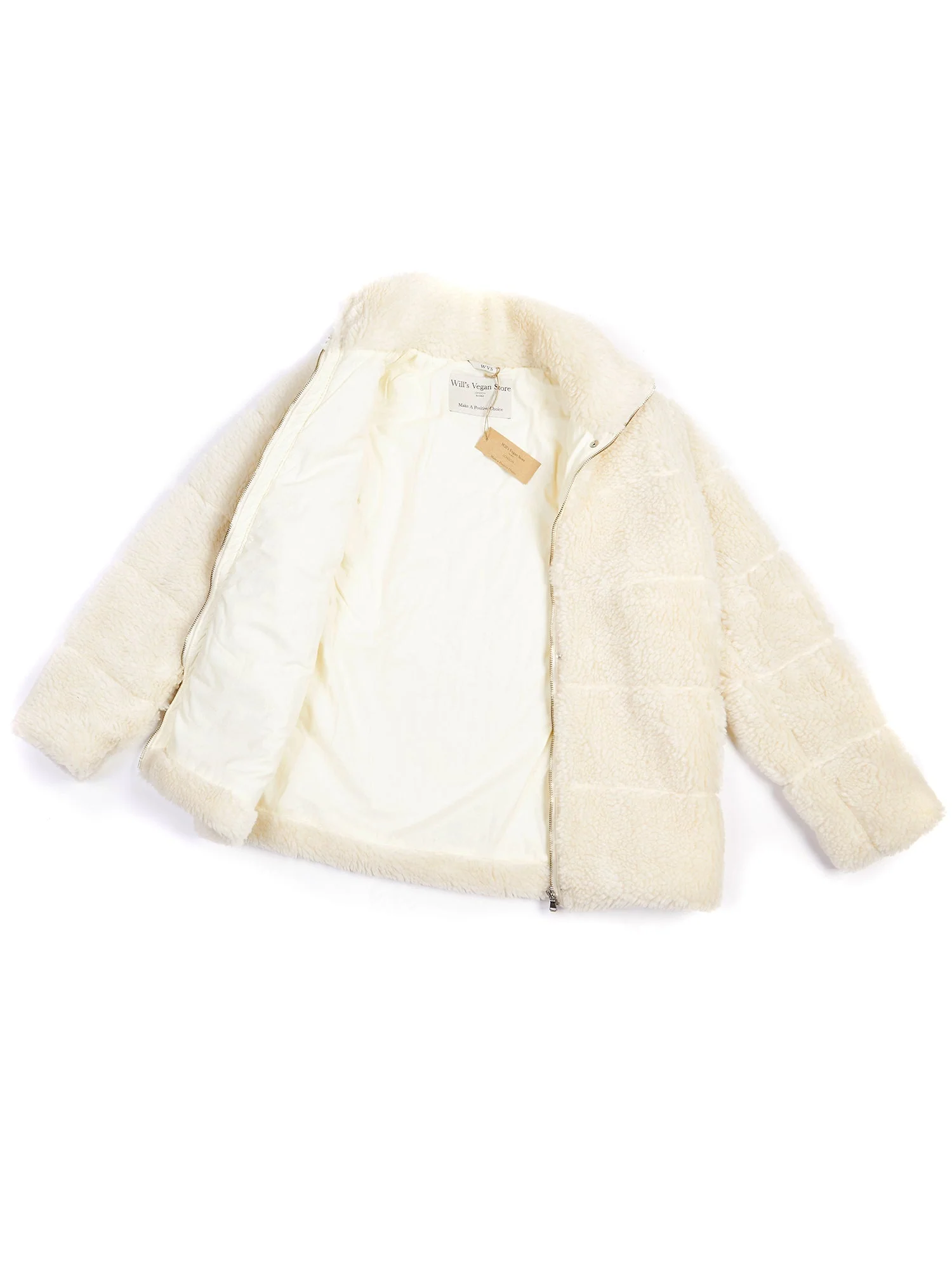 Recycled Teddy Puffer Jacket - Image 3