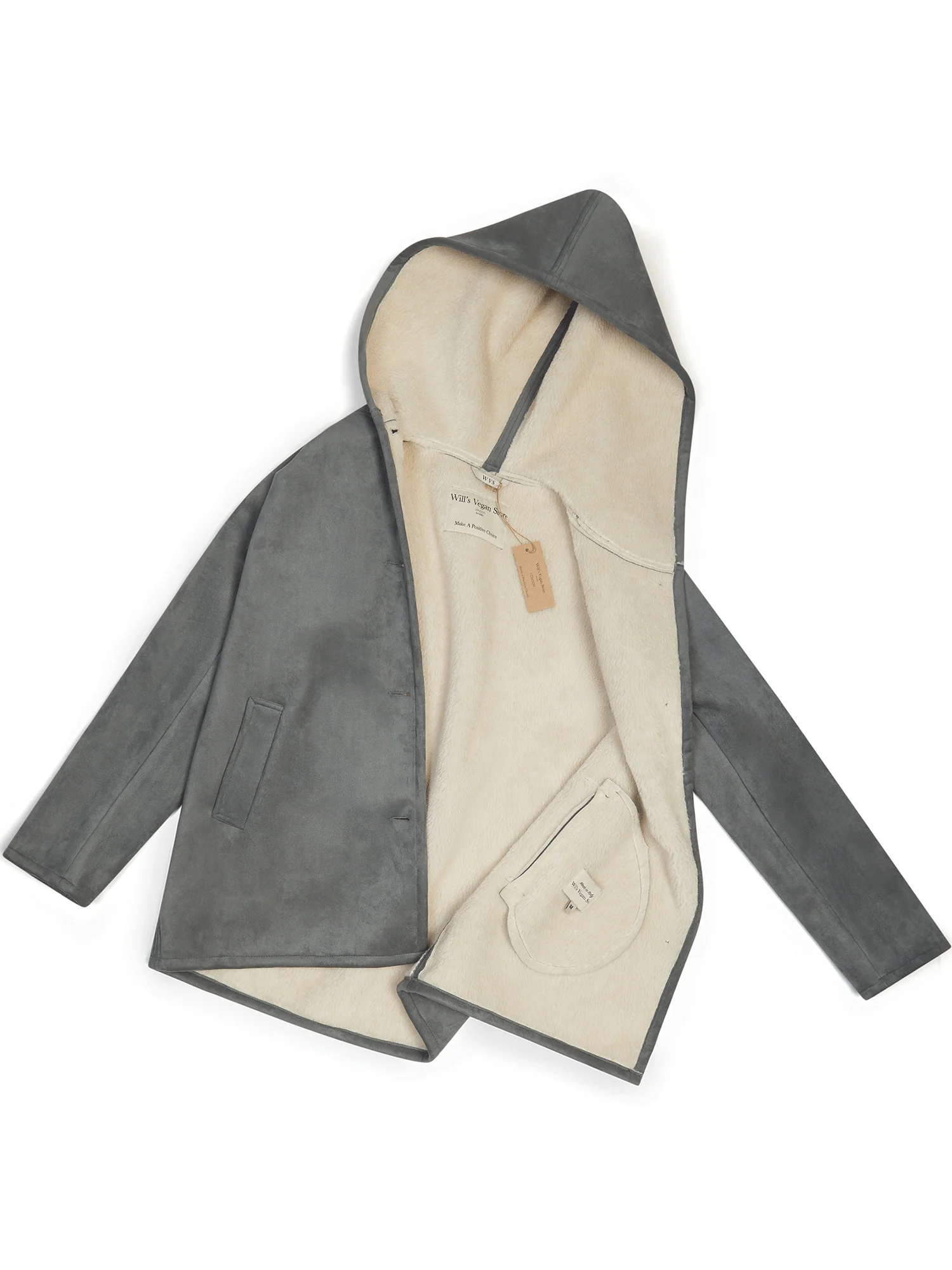 Manteau shearling vegan femme - Image 13