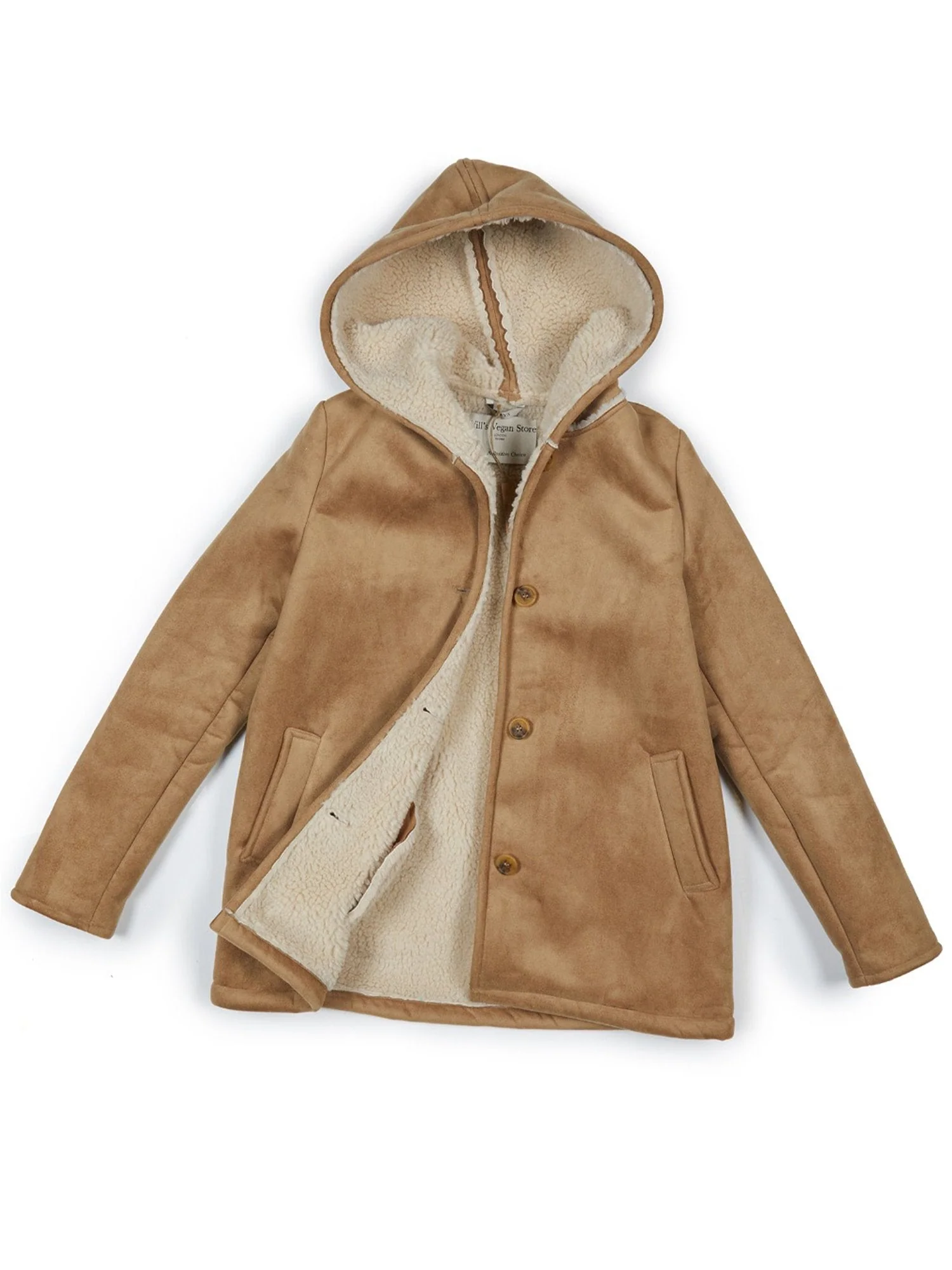 Manteau shearling vegan femme - Image 3