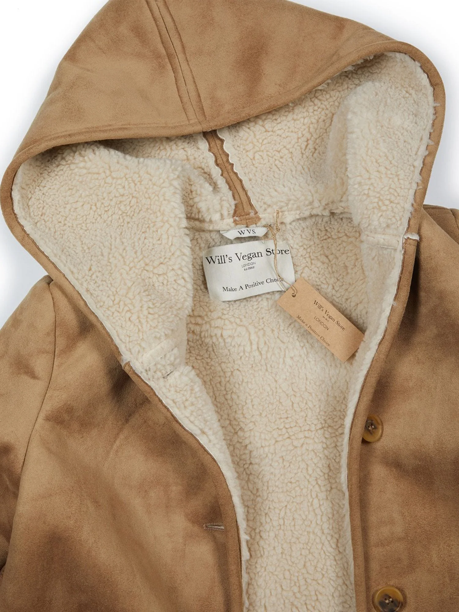 Manteau shearling vegan femme - Image 4