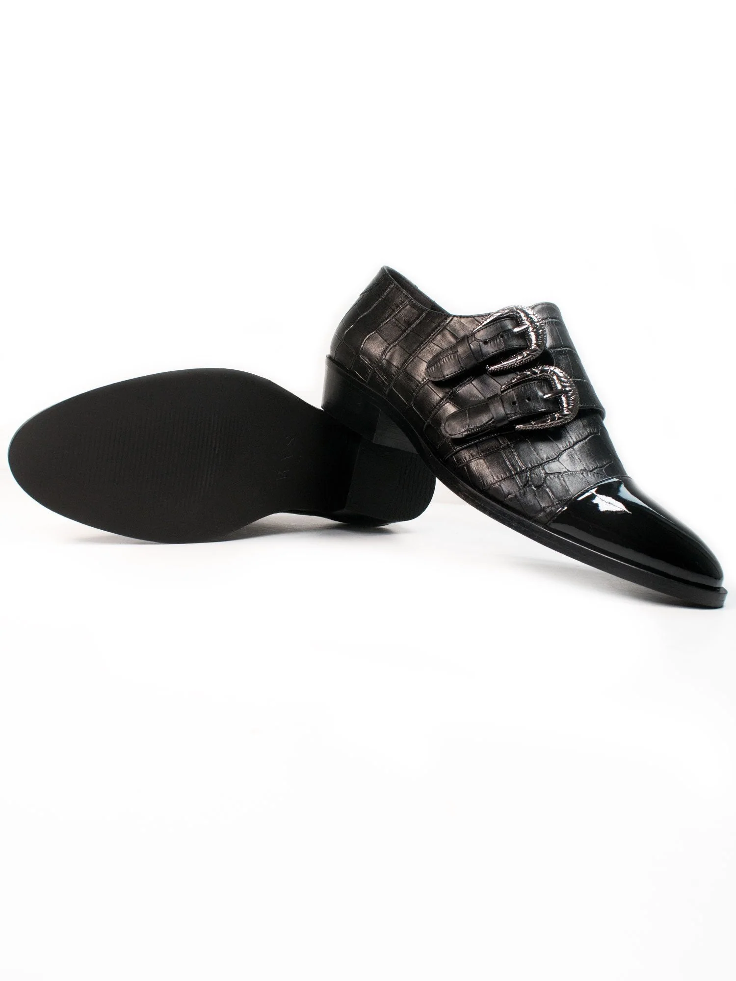 Mock Croc Monk Straps - Image 4