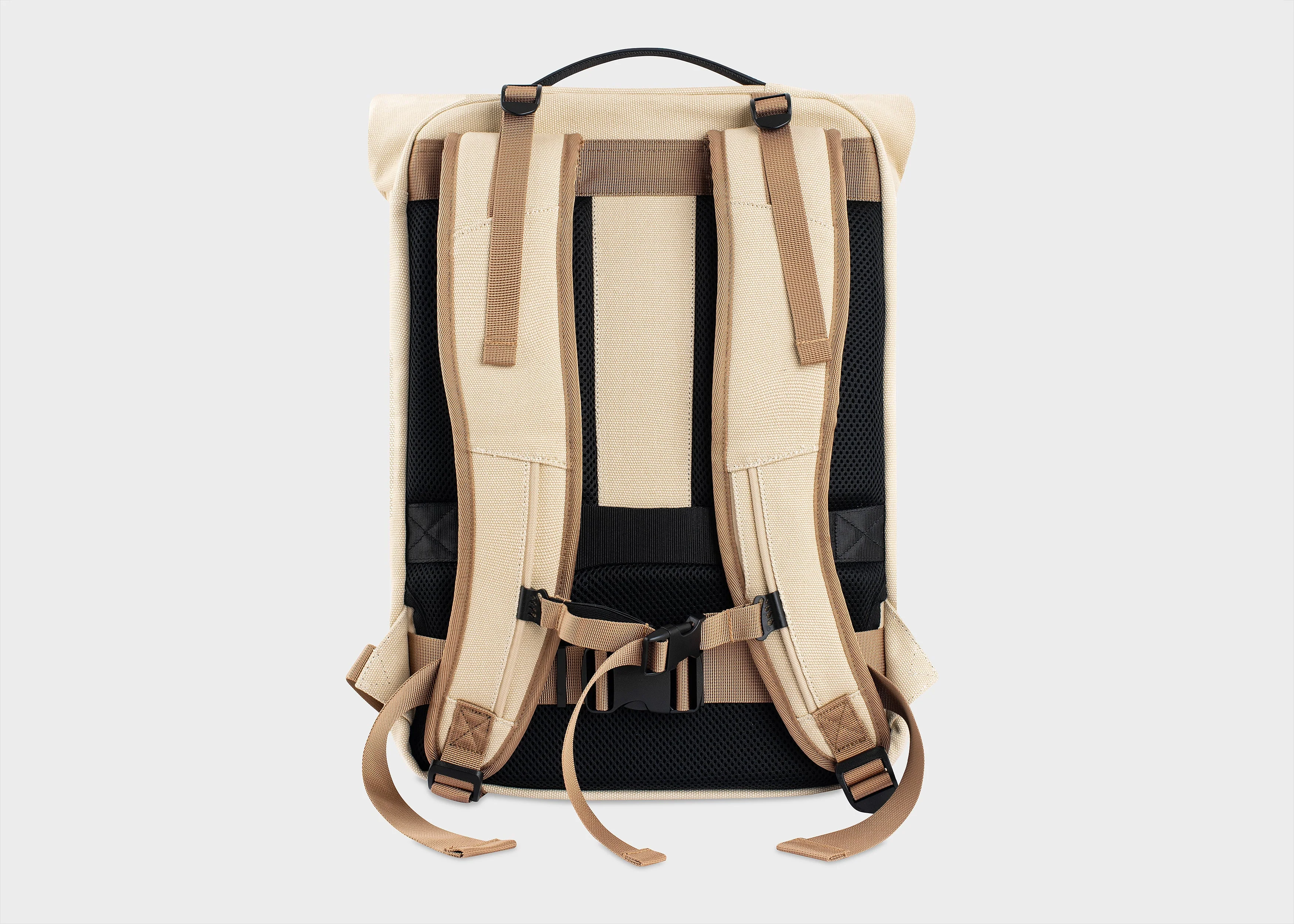 Nomad sac à dos en chanvre - Beige and Green - Image 3