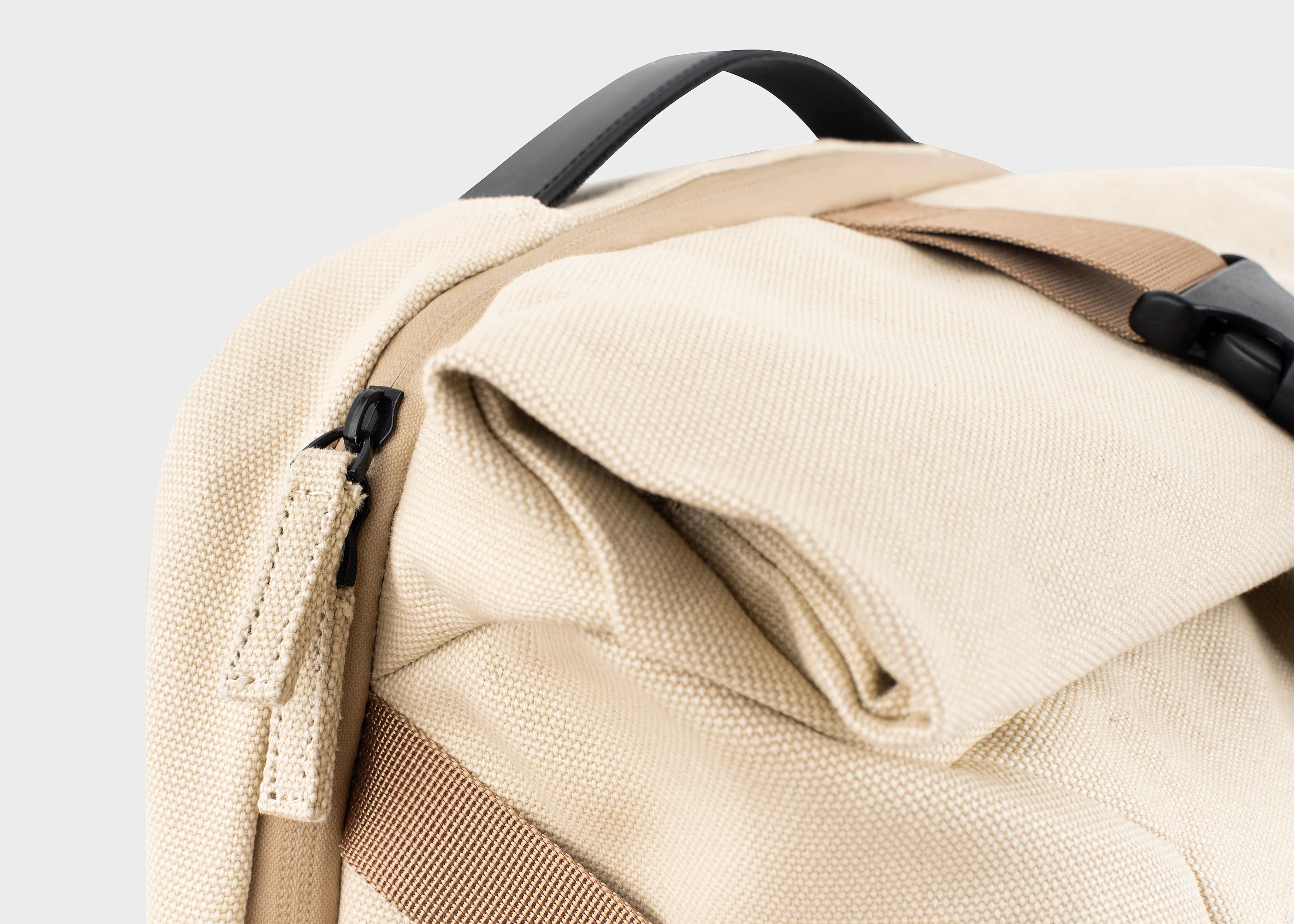Nomad sac à dos en chanvre - Beige and Green - Image 7