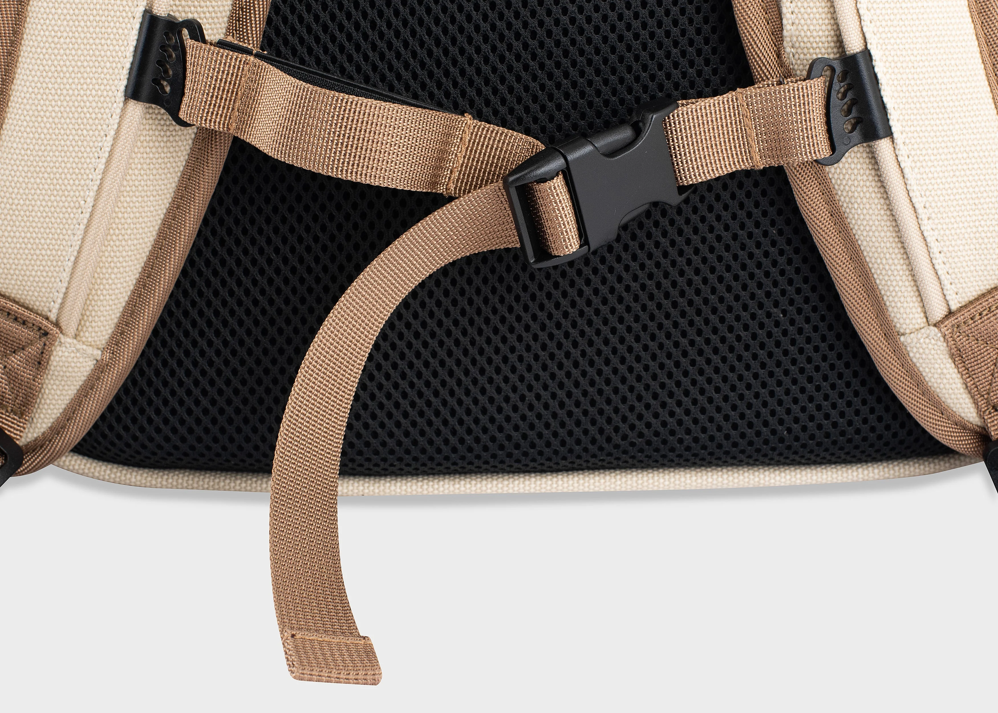 Nomad sac à dos en chanvre - Beige and Green - Image 8